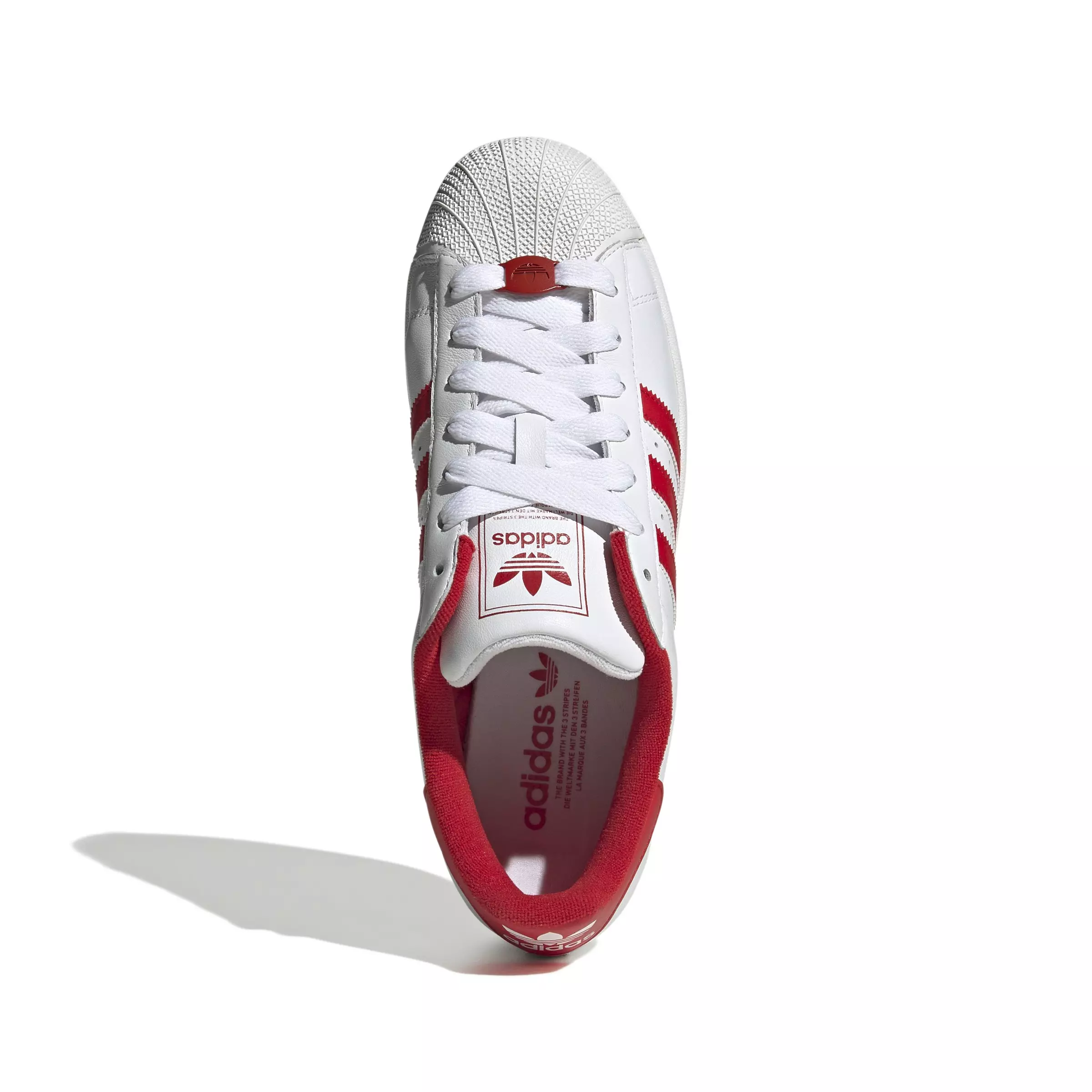 adidas Originals Superstar II "Ftwr White/Red/Ftwr White" Unisex Shoe - WHITE/RED/WHITE