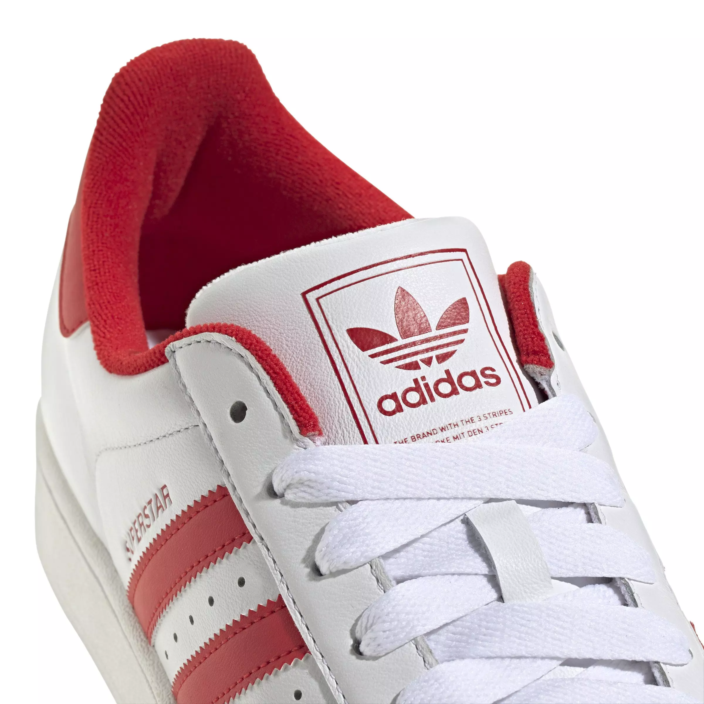 adidas Originals Superstar II "Ftwr White/Red/Ftwr White" Unisex Shoe - WHITE/RED/WHITE