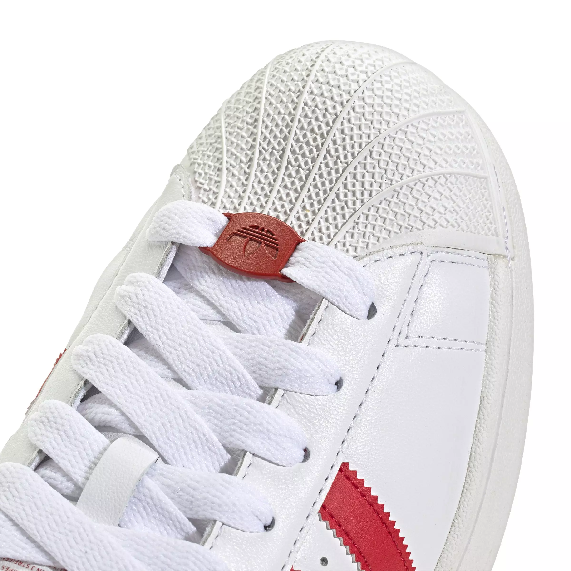 adidas Originals Superstar II "Ftwr White/Red/Ftwr White" Unisex Shoe - WHITE/RED/WHITE