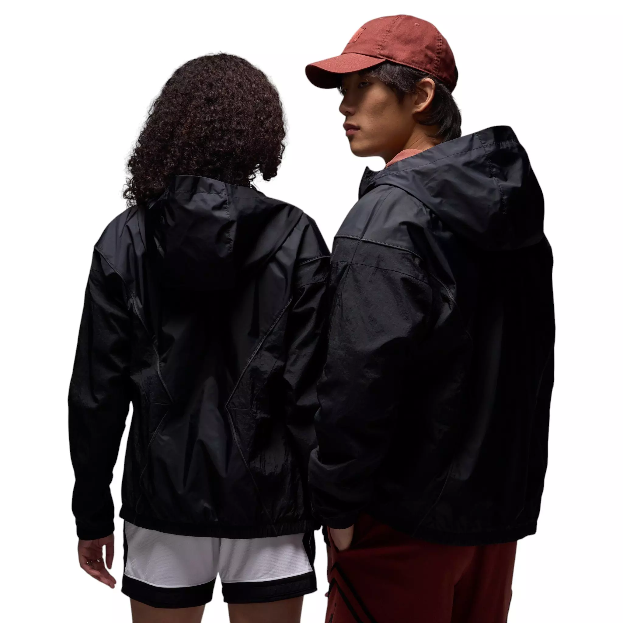 Jordan Men's Brooklyn Hooded Draft Jacket - Black - BLACK