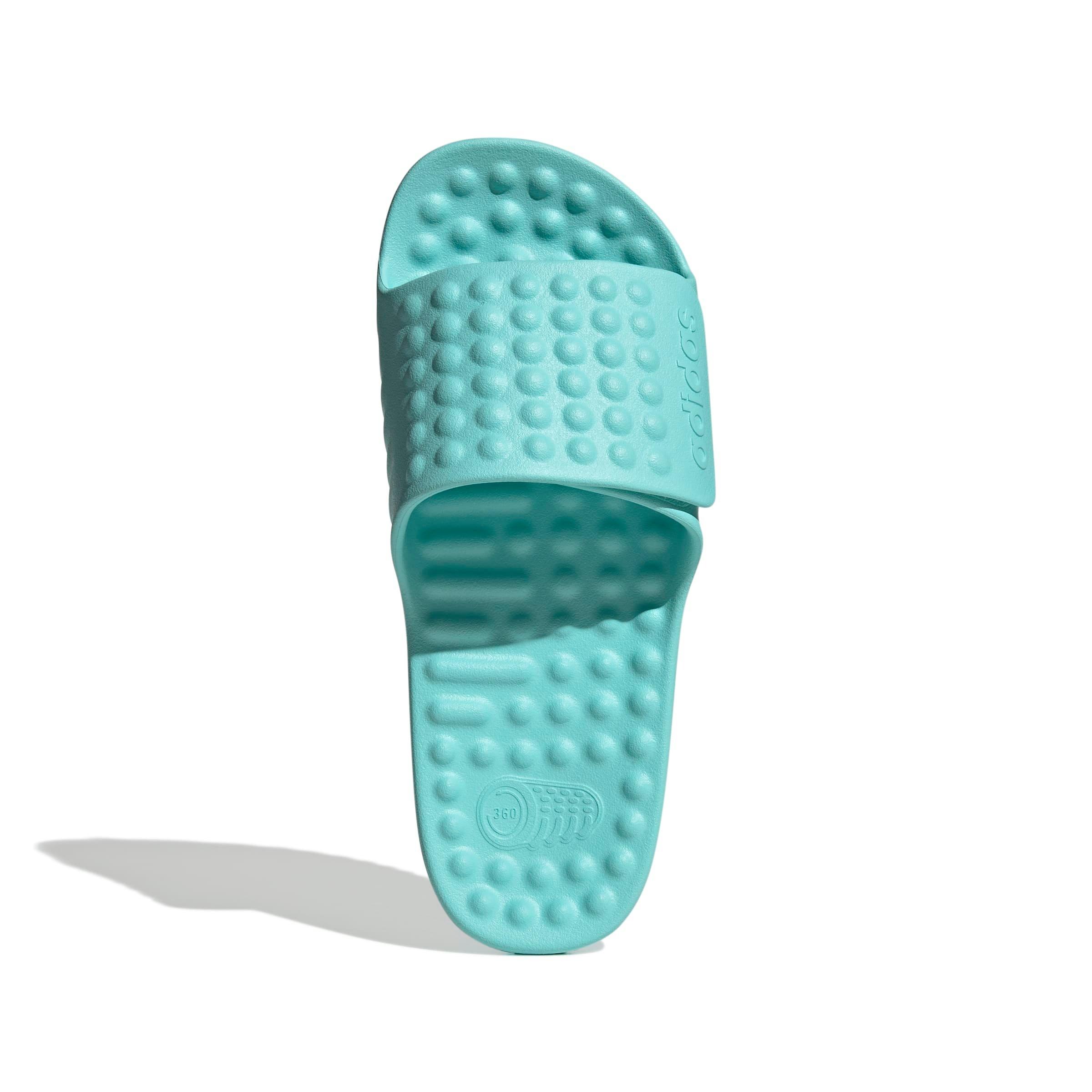 adidas Adissage 360rec "Flash Aqua/Flash Aqua/Flash Aqua" Men's Slide - AQUA/AQUA/AQUA Thumbnail View 5