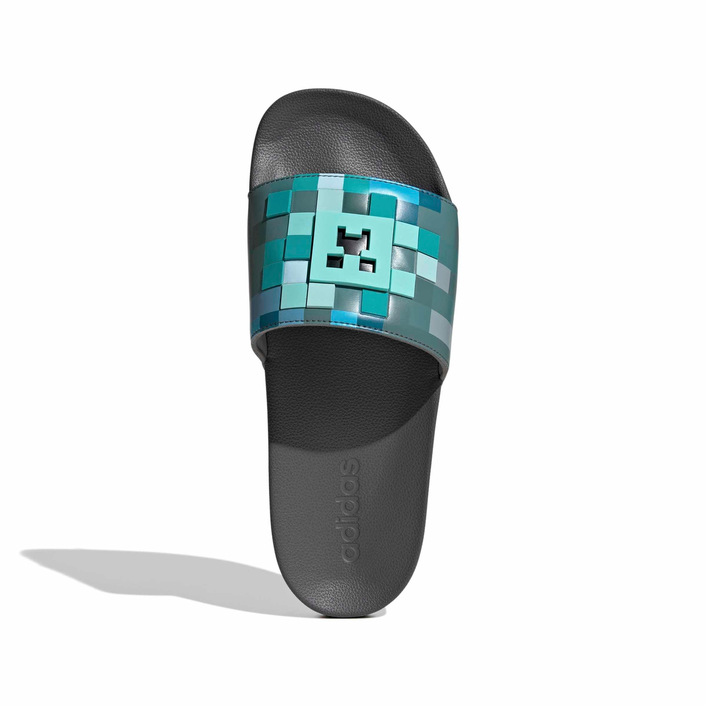adidas Adilette Shower Minecraft "Grey Four/Grey Four/Grey Four" Men's Slide - GREY/GREY/GREY Thumbnail View 5