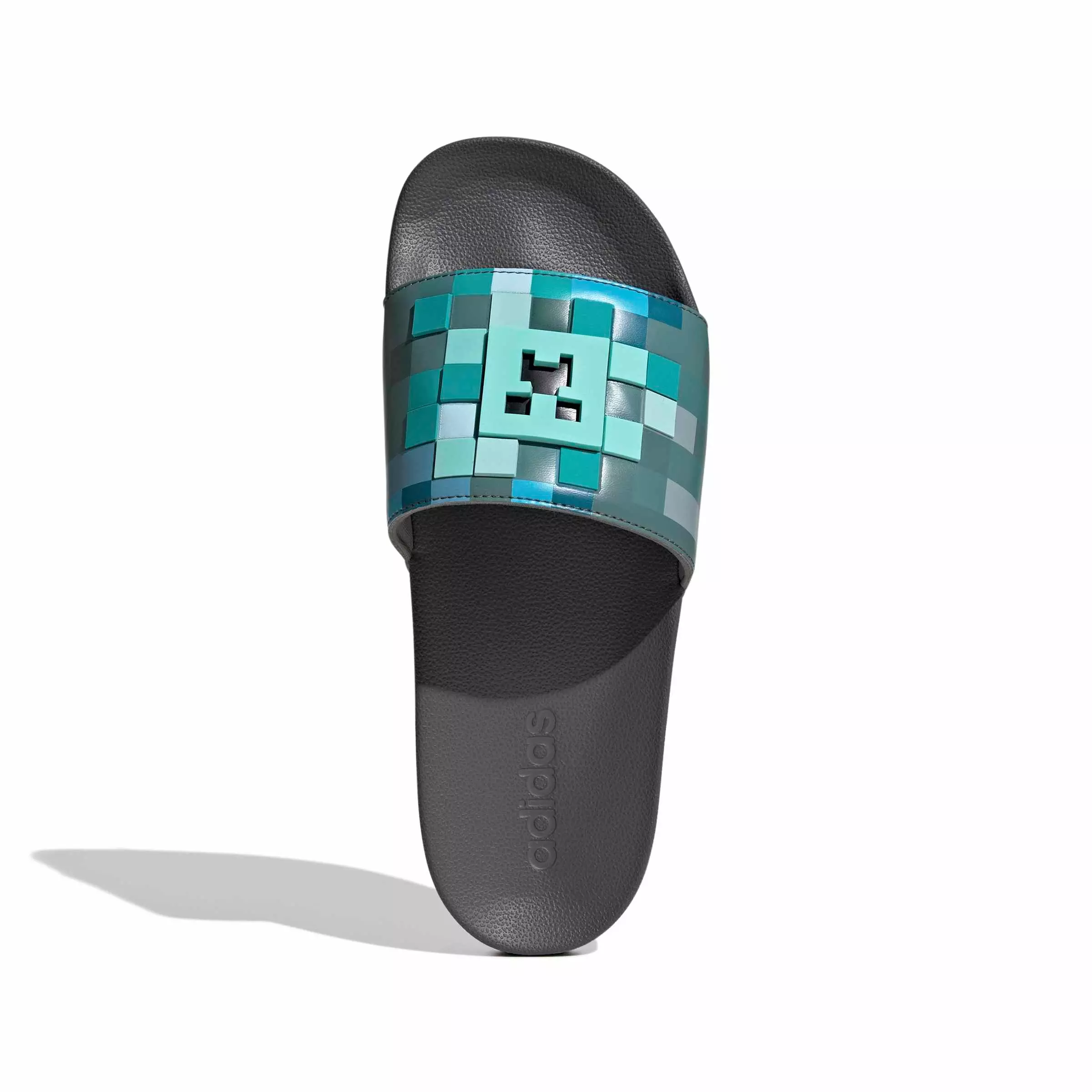 adidas Adilette Shower Minecraft "Grey Four/Grey Four/Grey Four" Men's Slide - GREY/GREY/GREY
