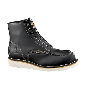Carhartt Waterproof 6" Moc Toe "Black" Men's Wedge Boot