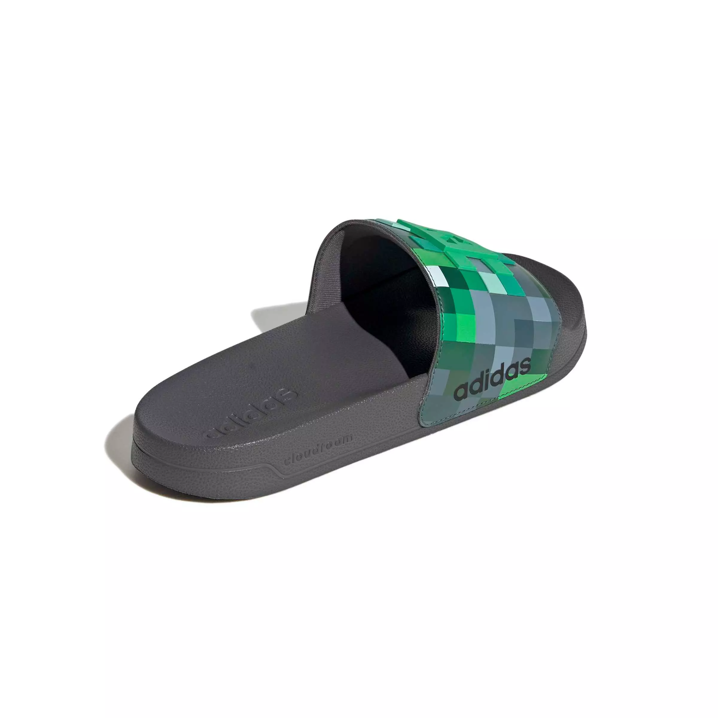 adidas Adilette Shower Minecraft "Grey Four/Grey Four" Men's Slide - GREY/GREY/GREY