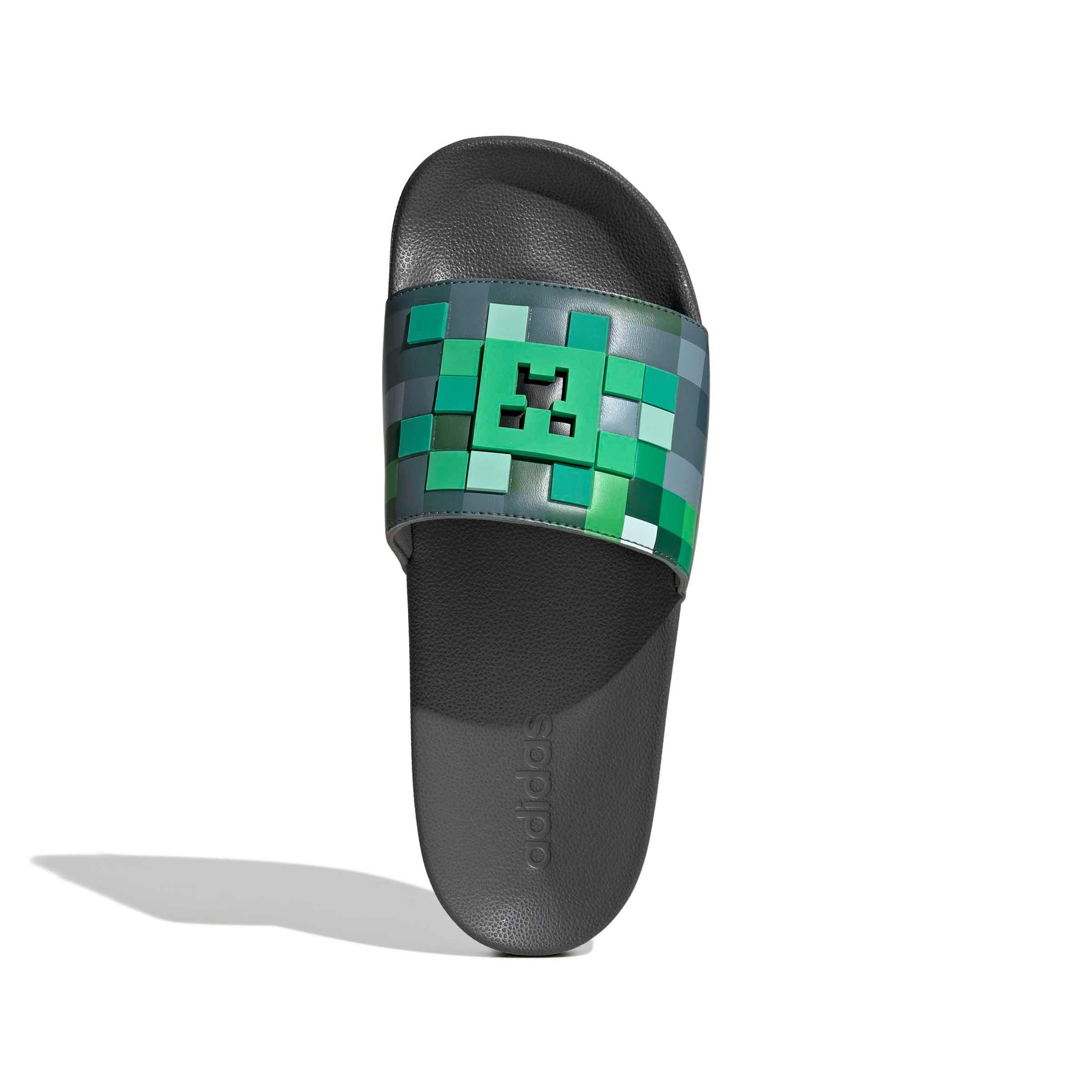 adidas Adilette Shower Minecraft "Grey Four/Grey Four" Men's Slide - GREY/GREY/GREY Thumbnail View 5