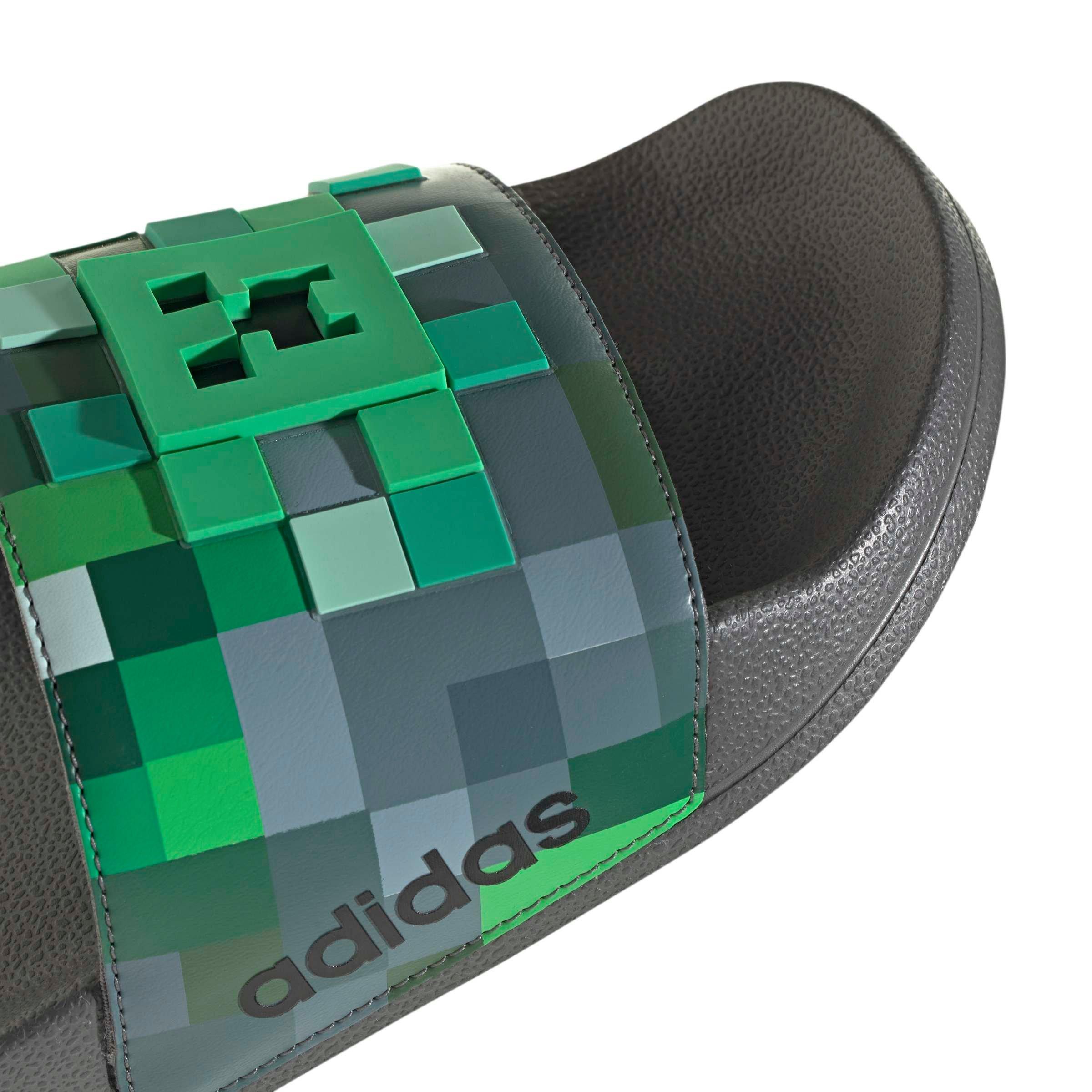 adidas Adilette Shower Minecraft "Grey Four/Grey Four" Men's Slide - GREY/GREY/GREY Thumbnail View 8