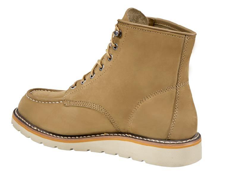 Carhartt 6" Moc Toe "Khaki" Men's Wedge Boot - KHAKI Thumbnail View 4