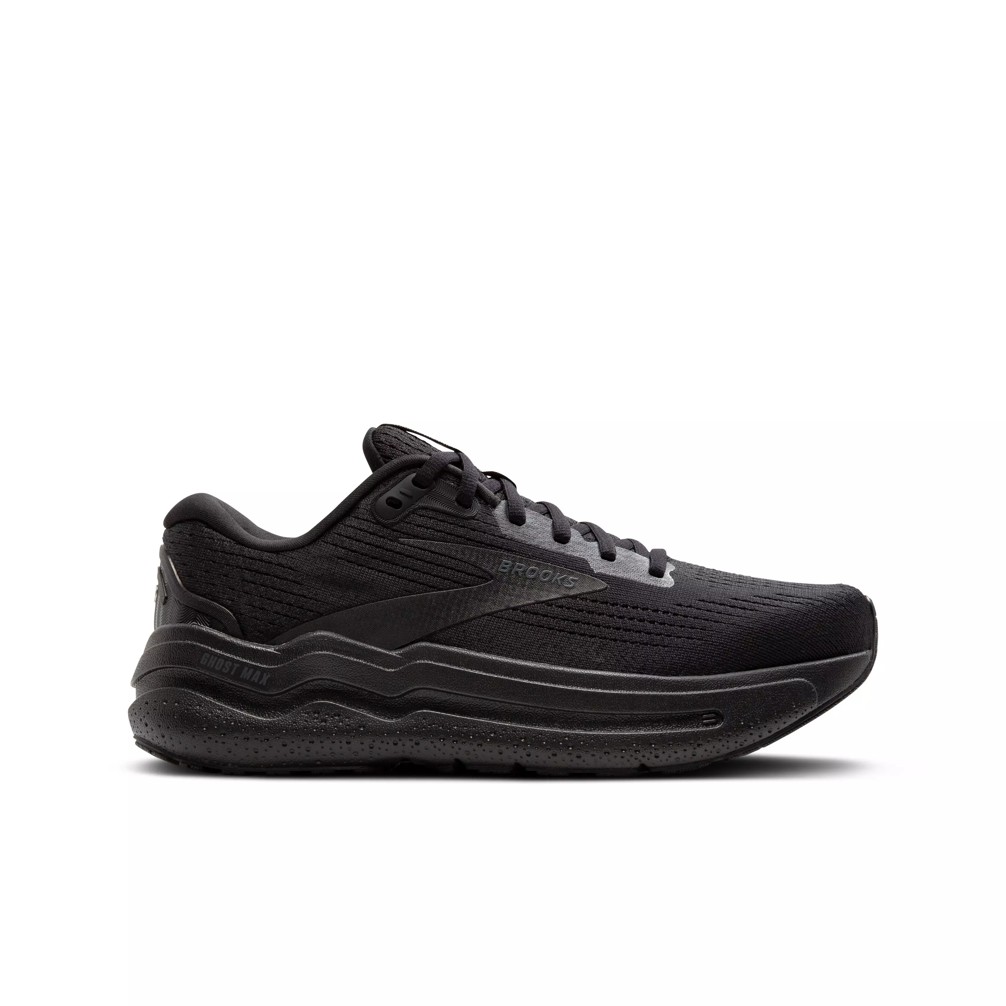 Brooks Ghost Max 2 "Black/Black/Ebony" Women's Wide Running Shoe - BLACK/BLACK/EBONY