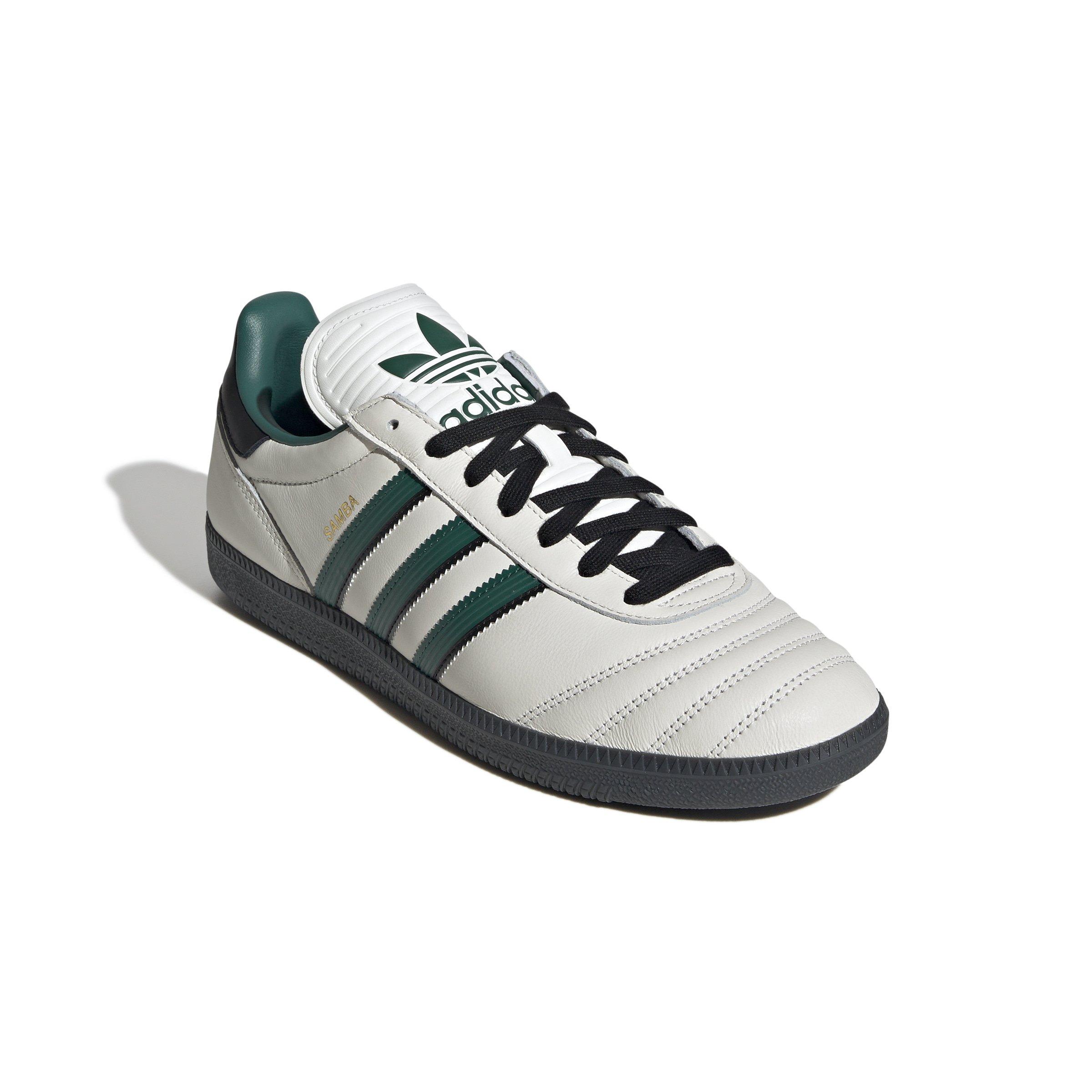 adidas Originals Samba Jp "Core White/Collegiate Green/Carbon" Unisex Shoe - WHITE/GREEN/CARBON Thumbnail View 3
