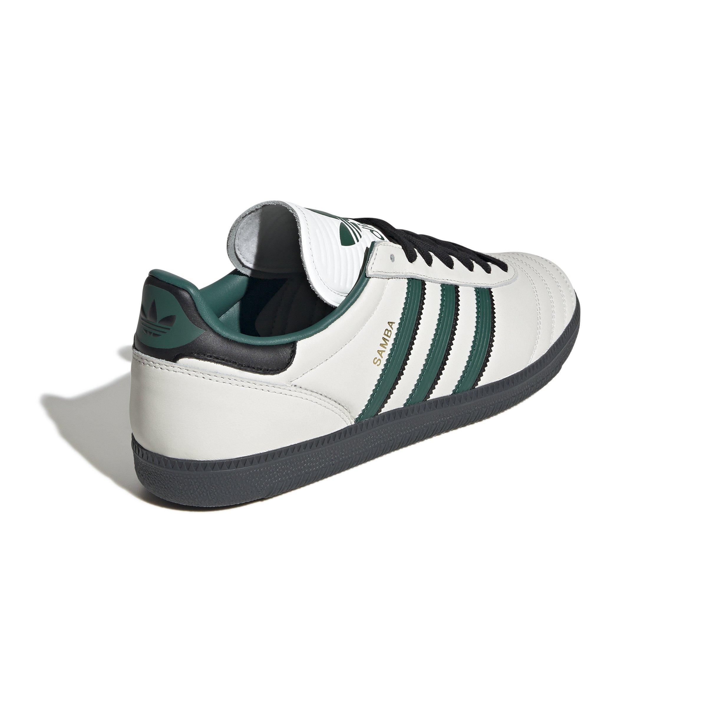 adidas Originals Samba Jp "Core White/Collegiate Green/Carbon" Unisex Shoe - WHITE/GREEN/CARBON Thumbnail View 4