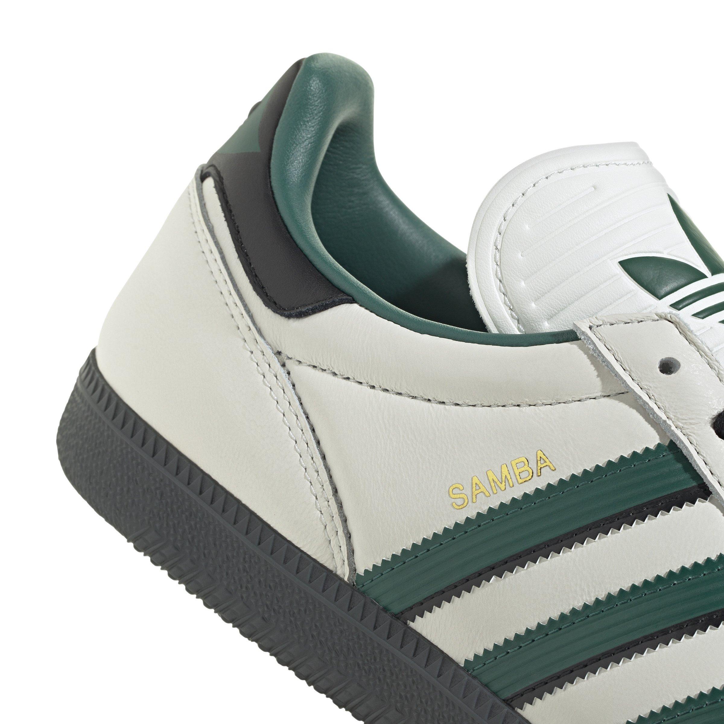 adidas Originals Samba Jp "Core White/Collegiate Green/Carbon" Unisex Shoe - WHITE/GREEN/CARBON Thumbnail View 7
