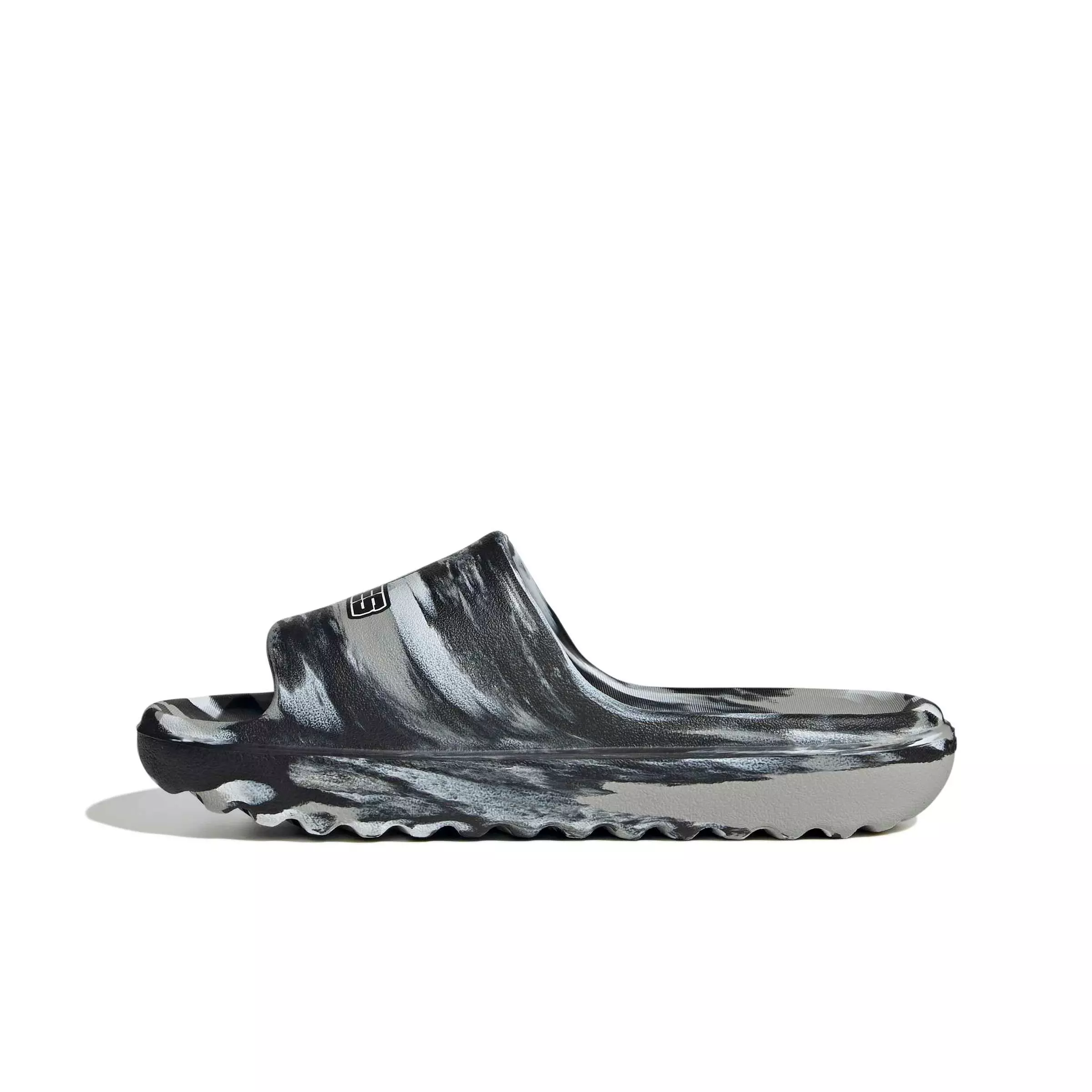 adidas Adilette Lumia "Grey Two/Core Black/Ftwr White" Men's Slide - GREY/BLACK/WHITE