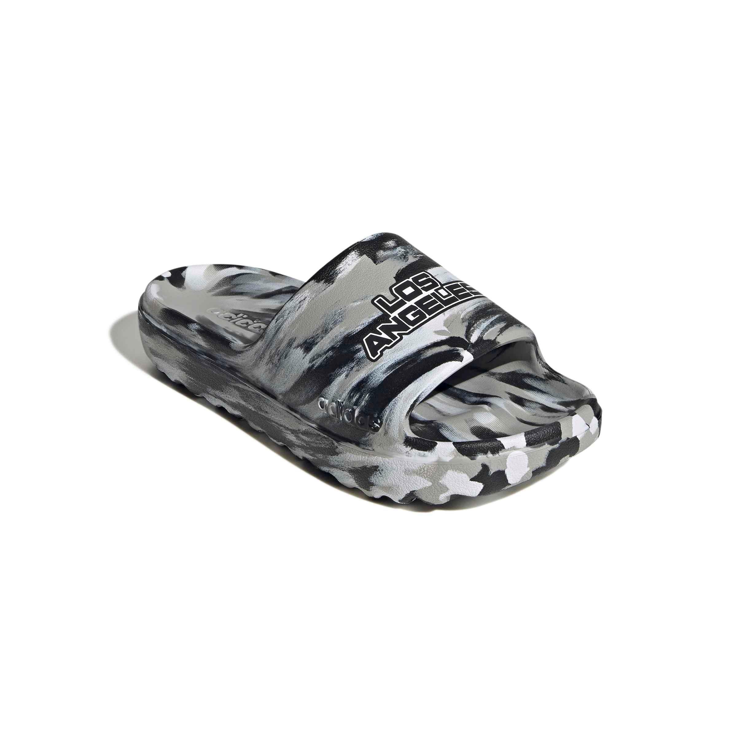 adidas Adilette Lumia "Grey Two/Core Black/Ftwr White" Men's Slide - GREY/BLACK/WHITE Thumbnail View 3