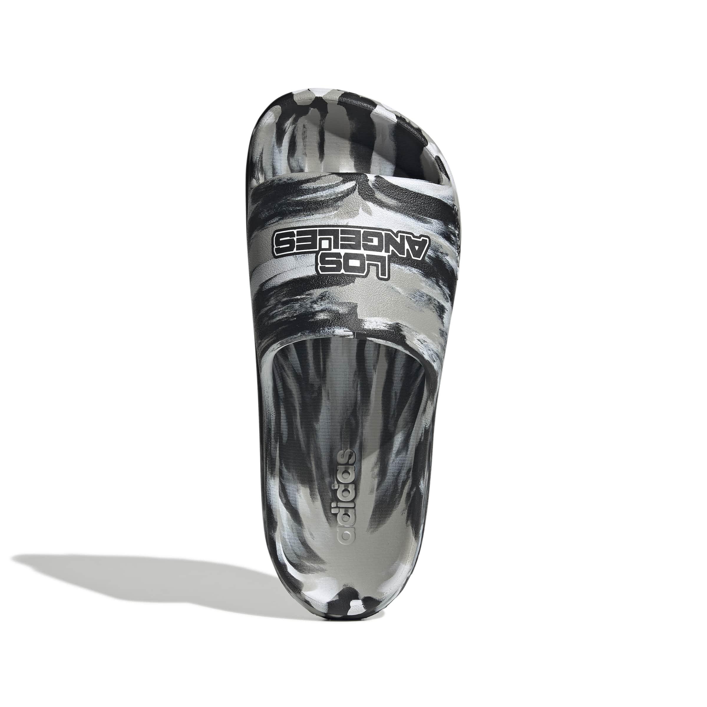 adidas Adilette Lumia "Grey Two/Core Black/Ftwr White" Men's Slide - GREY/BLACK/WHITE Thumbnail View 5