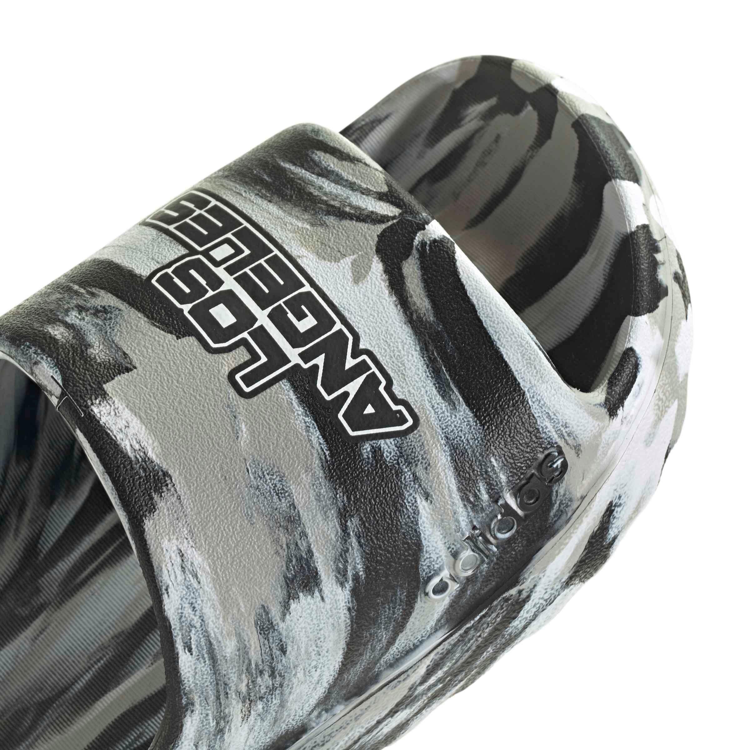 adidas Adilette Lumia "Grey Two/Core Black/Ftwr White" Men's Slide - GREY/BLACK/WHITE Thumbnail View 8