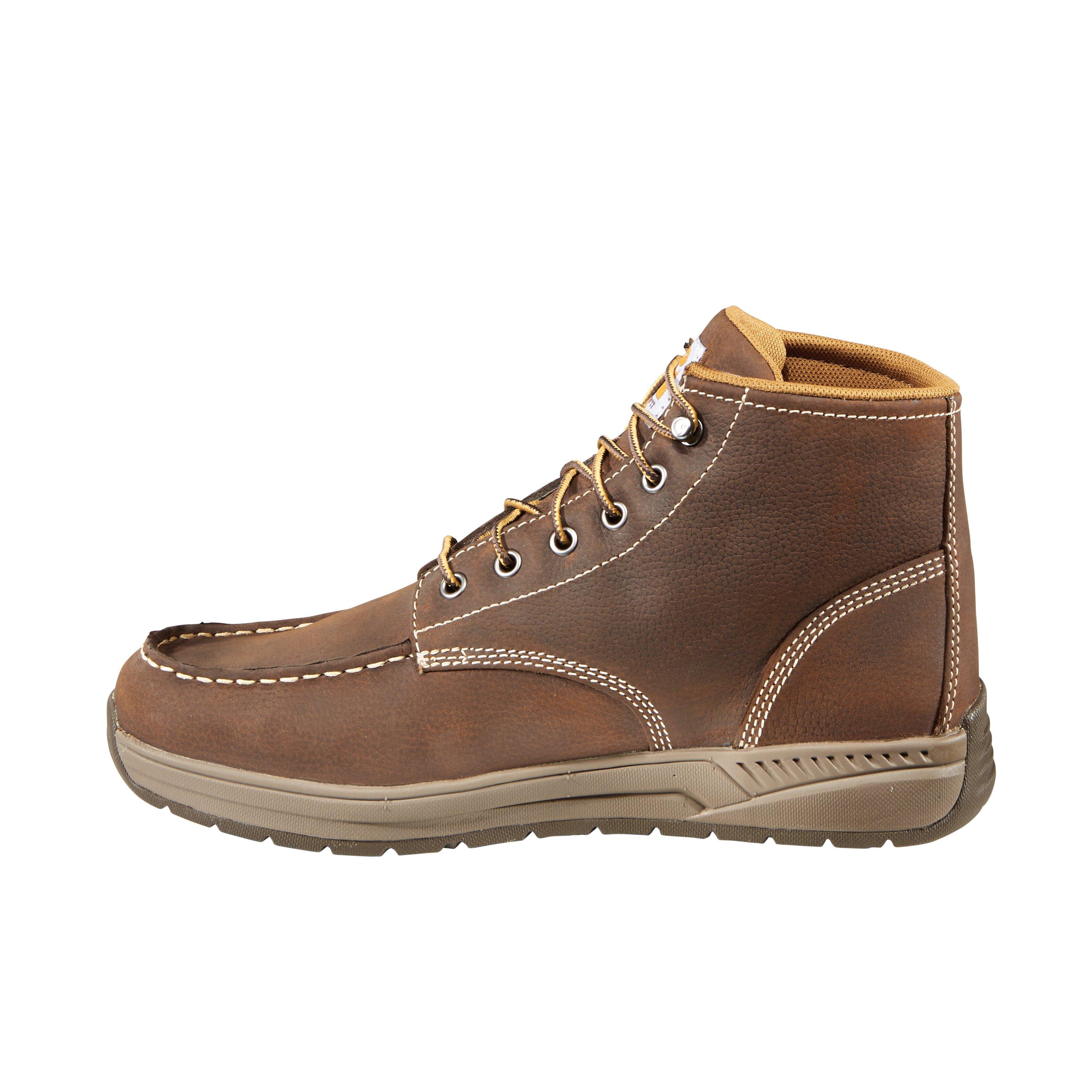 Carhartt Lightweight Wedge Moc Toe Chukka "Dark Brown Oil Tanned" Men's Wide Boot - DK BROWN Thumbnail View 2