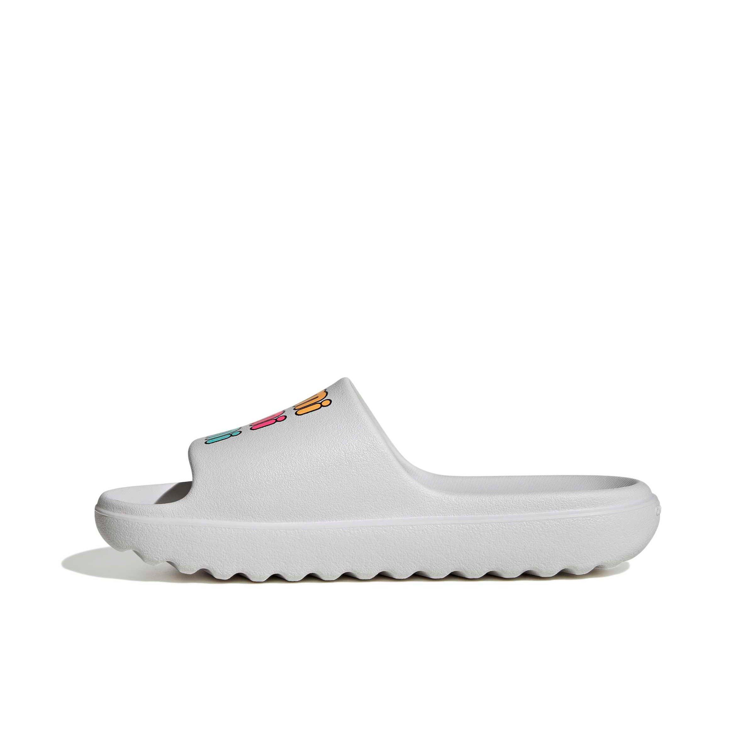 adidas Adilette Lumia "Dash Grey/Lucid Pink/Lucid Tangerine" Men's Slide - GREY/PINK/TANGERINE Thumbnail View 2