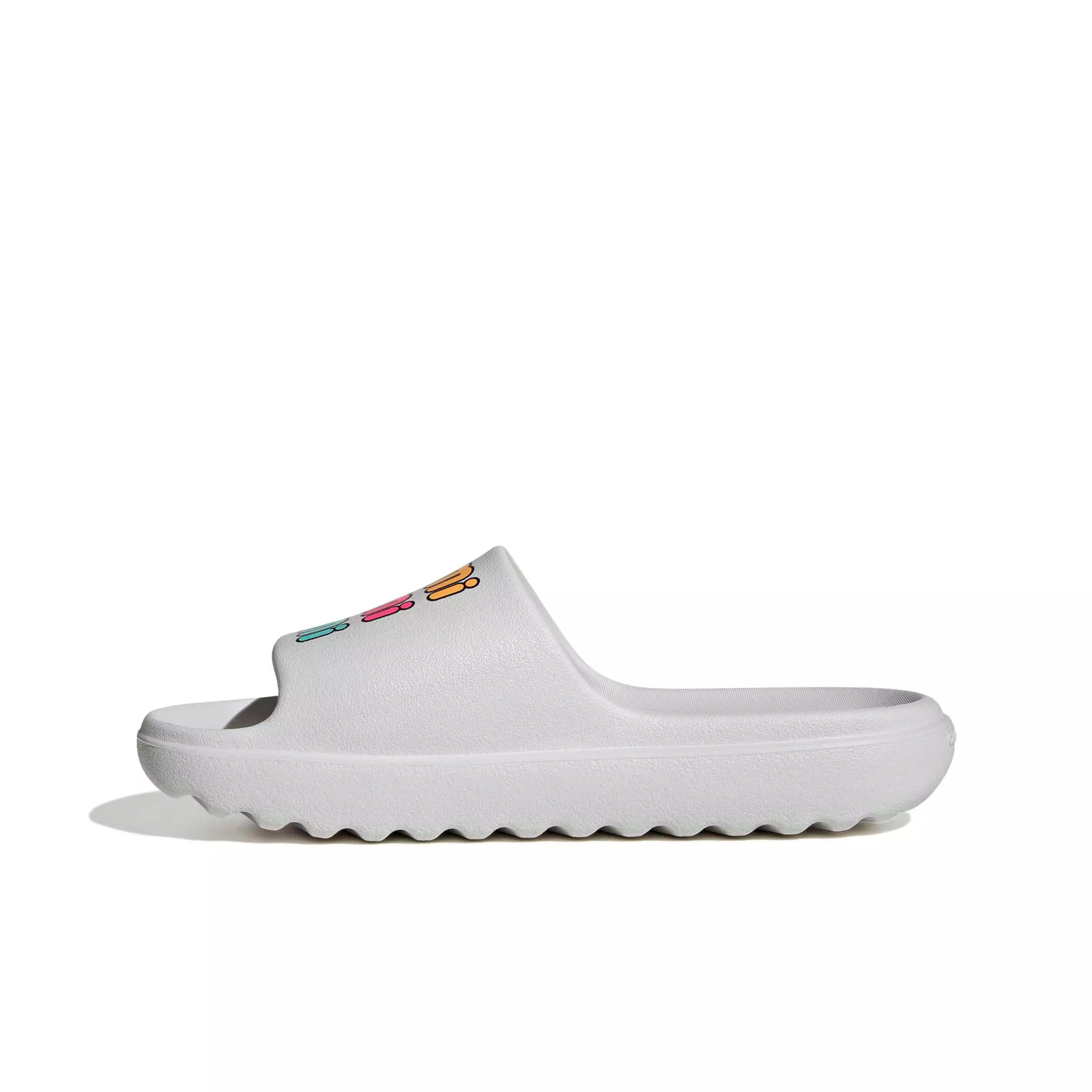 adidas Adilette Lumia "Dash Grey/Lucid Pink/Lucid Tangerine" Men's Slide - GREY/PINK/TANGERINE
