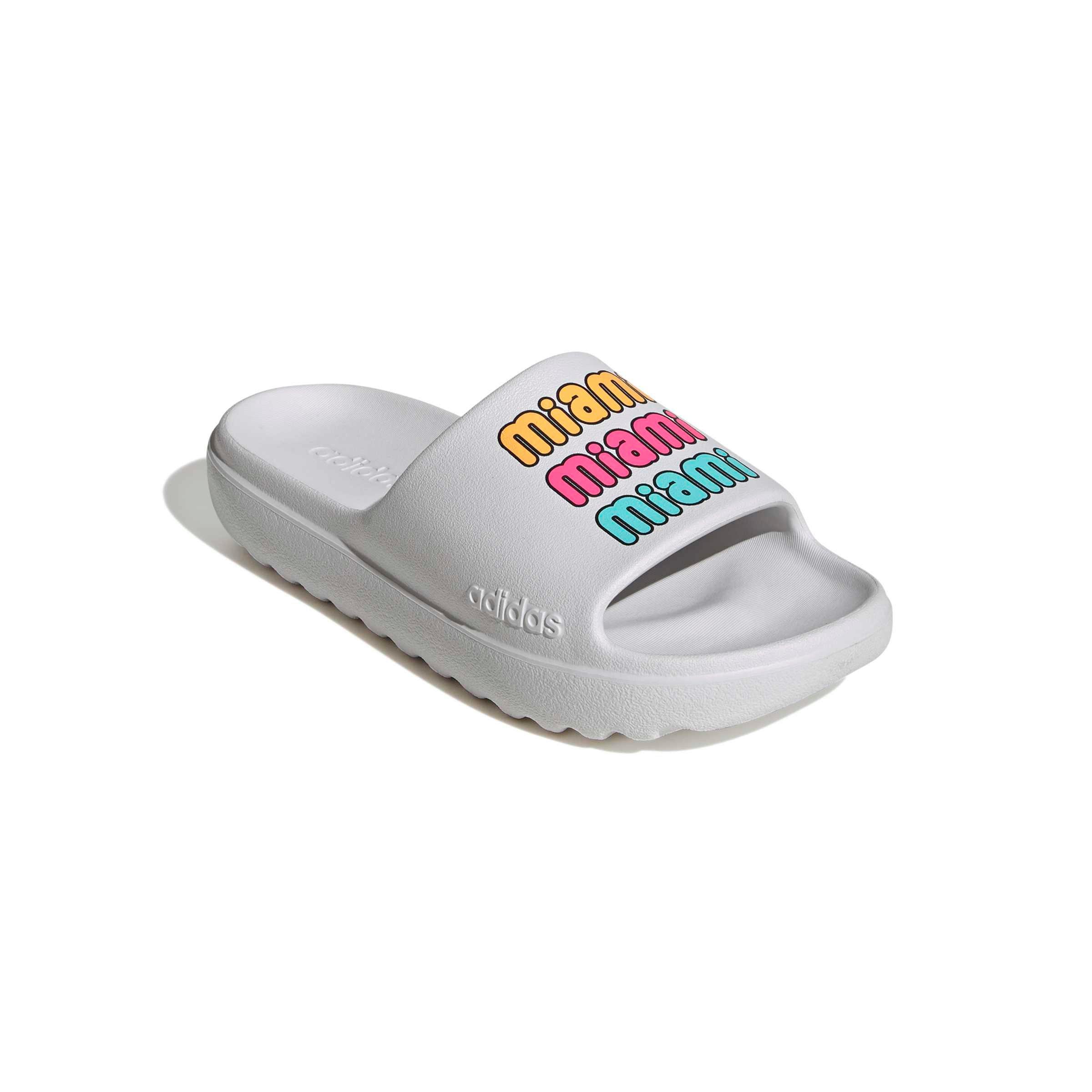 adidas Adilette Lumia "Dash Grey/Lucid Pink/Lucid Tangerine" Men's Slide - GREY/PINK/TANGERINE Thumbnail View 3