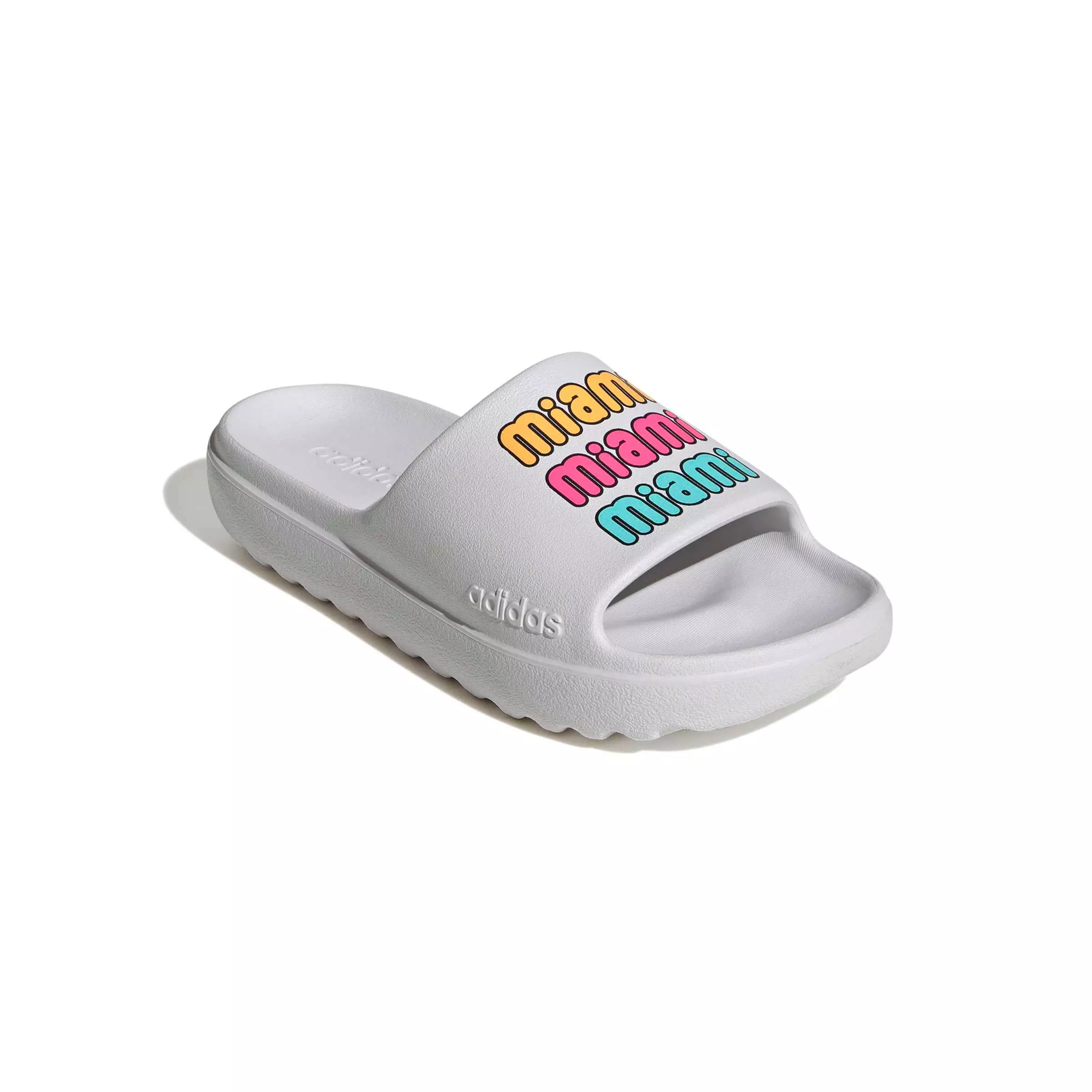 adidas Adilette Lumia "Dash Grey/Lucid Pink/Lucid Tangerine" Men's Slide - GREY/PINK/TANGERINE