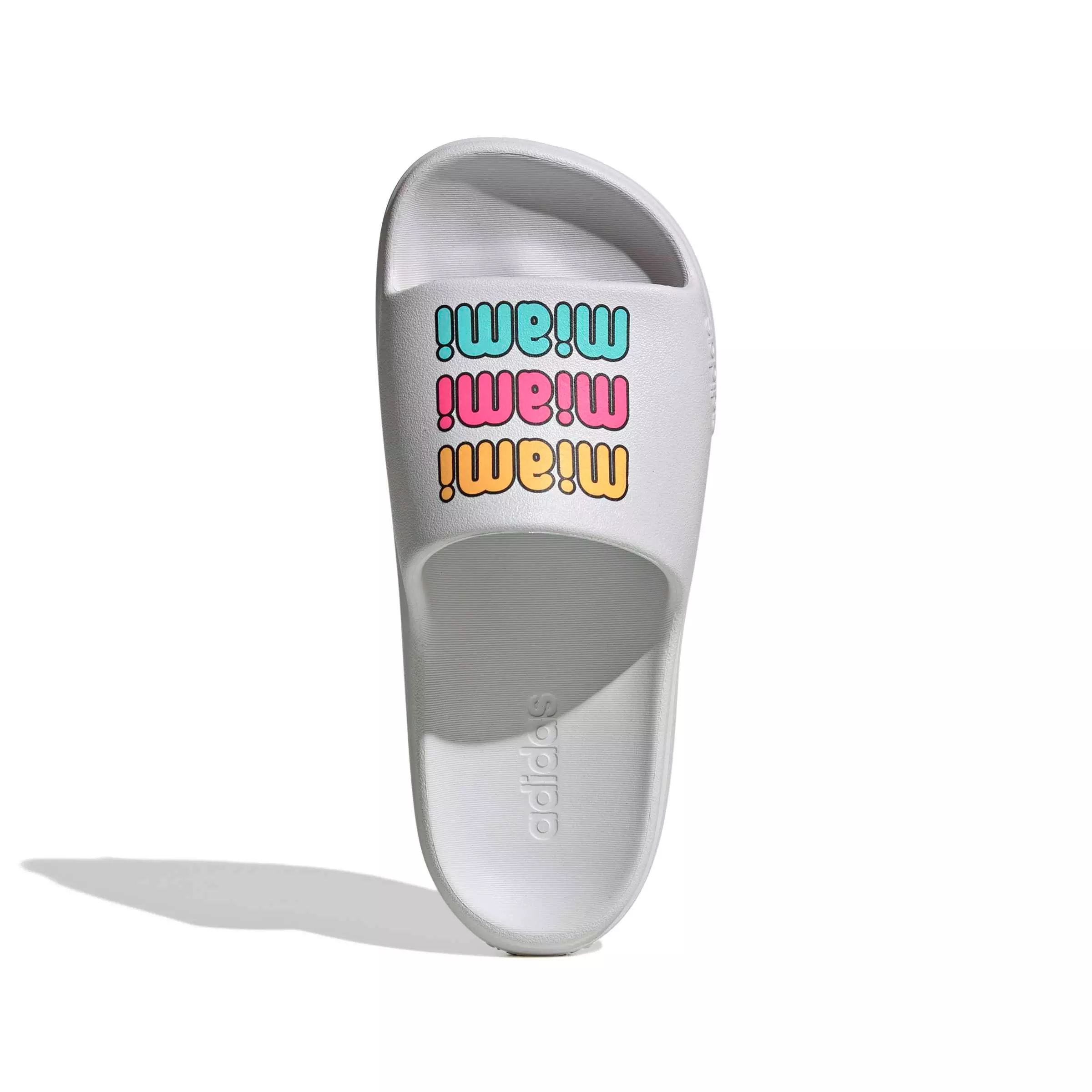 adidas Adilette Lumia "Dash Grey/Lucid Pink/Lucid Tangerine" Men's Slide - GREY/PINK/TANGERINE