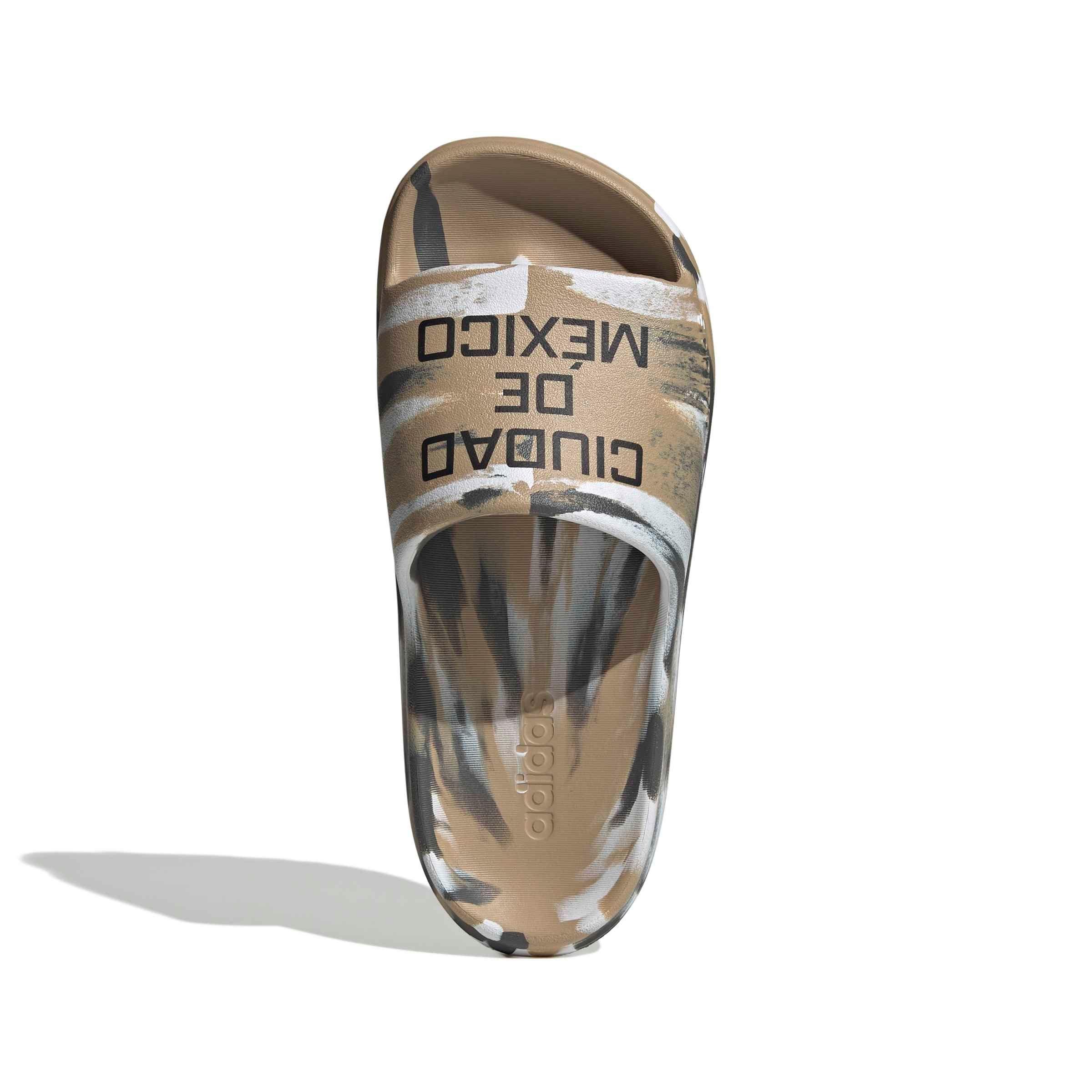 adidas Adilette Lumia "Warm Sandstone/Grey Six/Ftwr White" Men's Slide - SANDSTONE/GREY/WHITE Thumbnail View 5