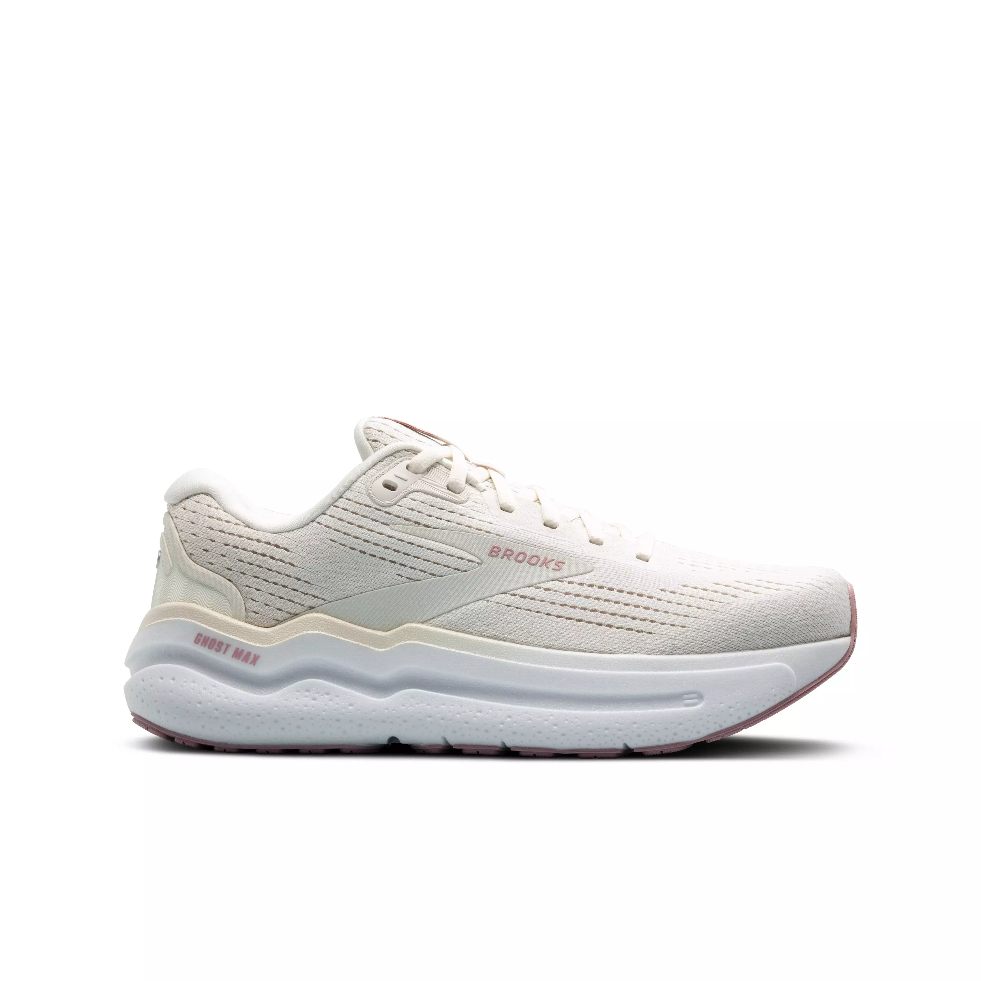 Brooks Ghost Max 2 "Coconut Milk/Grey/Zephyr" Women's Wide Running Shoe - MILK/GREY/ZEPHYR