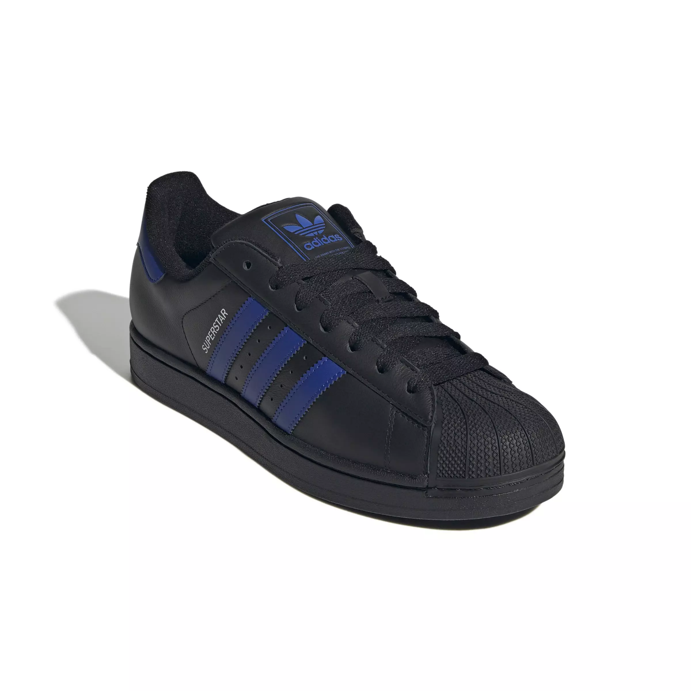 adidas Originals Superstar II "Core Black/Semi Lucid Blue/Ftwr White" Unisex Shoe - BLACK/BLUE/WHITE