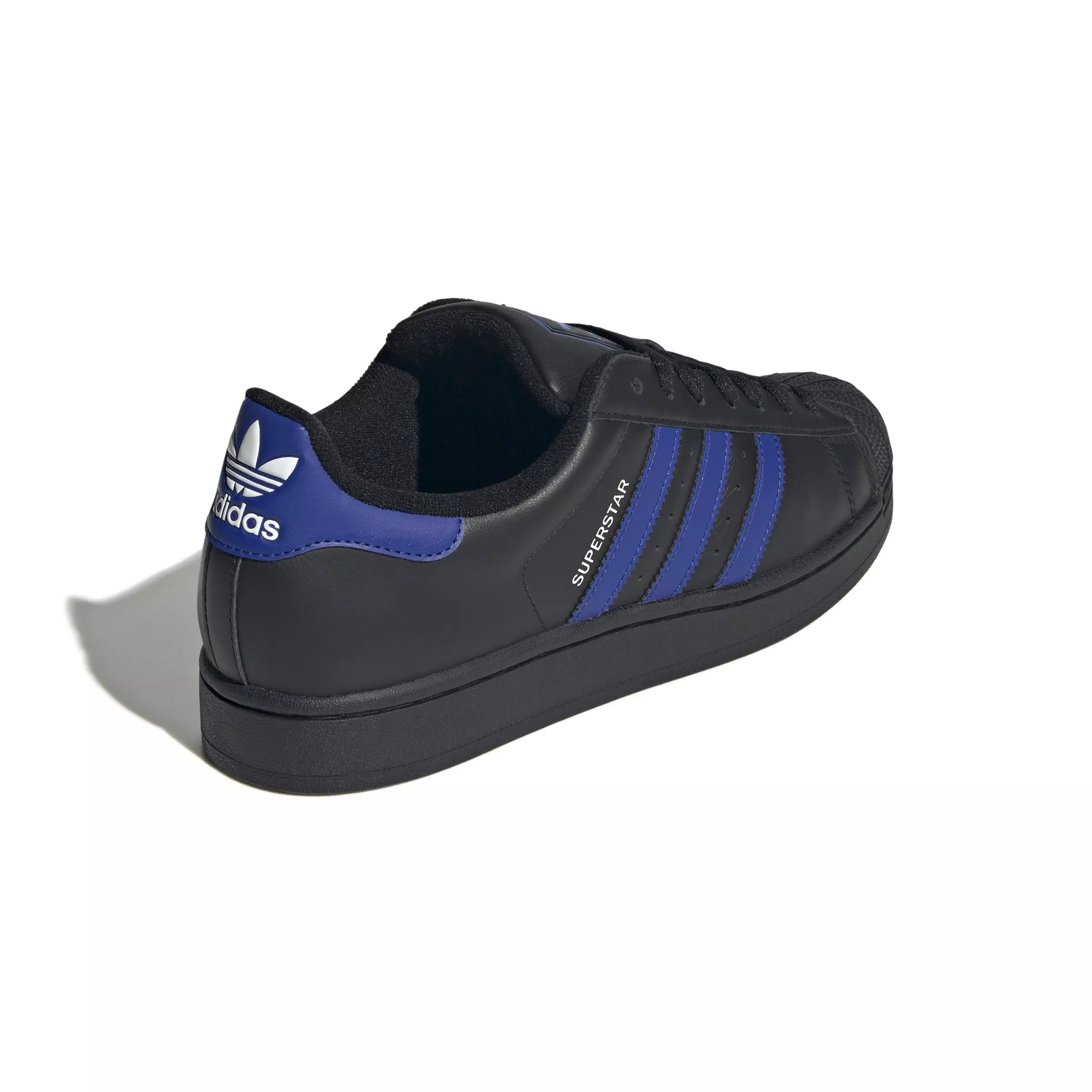 adidas Originals Superstar II "Core Black/Semi Lucid Blue/Ftwr White" Unisex Shoe - BLACK/BLUE/WHITE