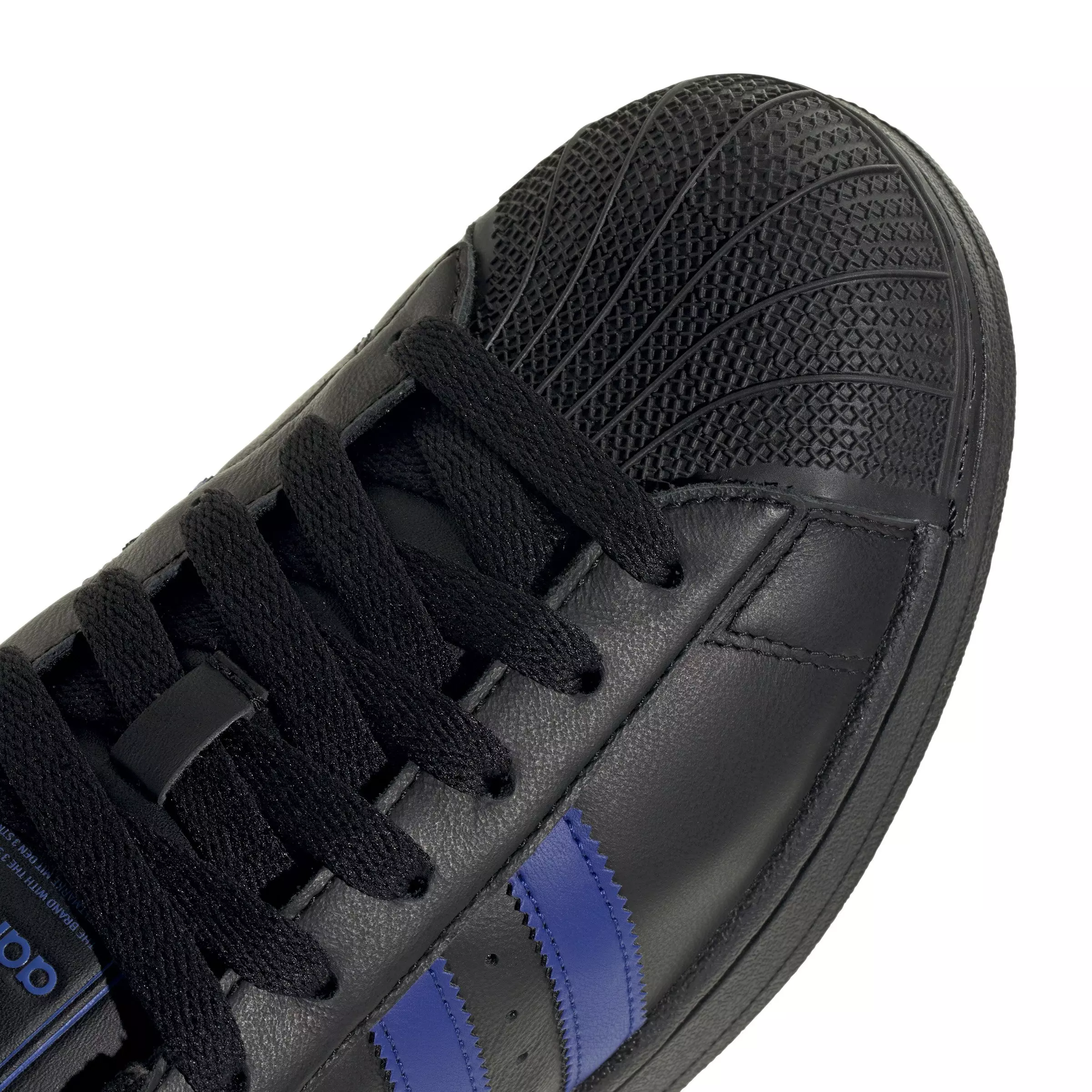 adidas Originals Superstar II "Core Black/Semi Lucid Blue/Ftwr White" Unisex Shoe - BLACK/BLUE/WHITE