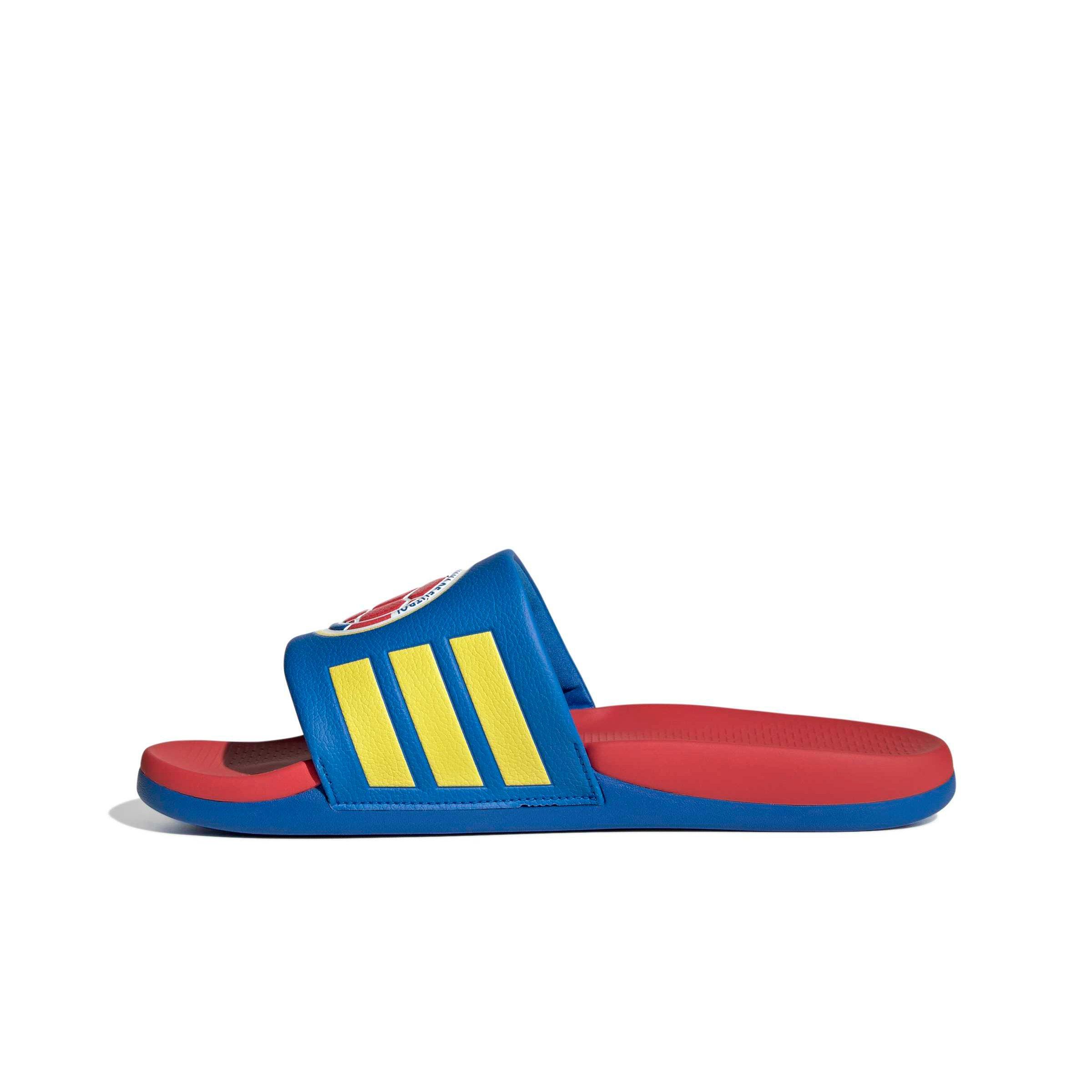 adidas Adilette Comfort 2.0 Colombia "Glory Blue/Semi Lucid Red/Impact Yellow" Men's Slide - BLUE/RED/YELLOW Thumbnail View 2