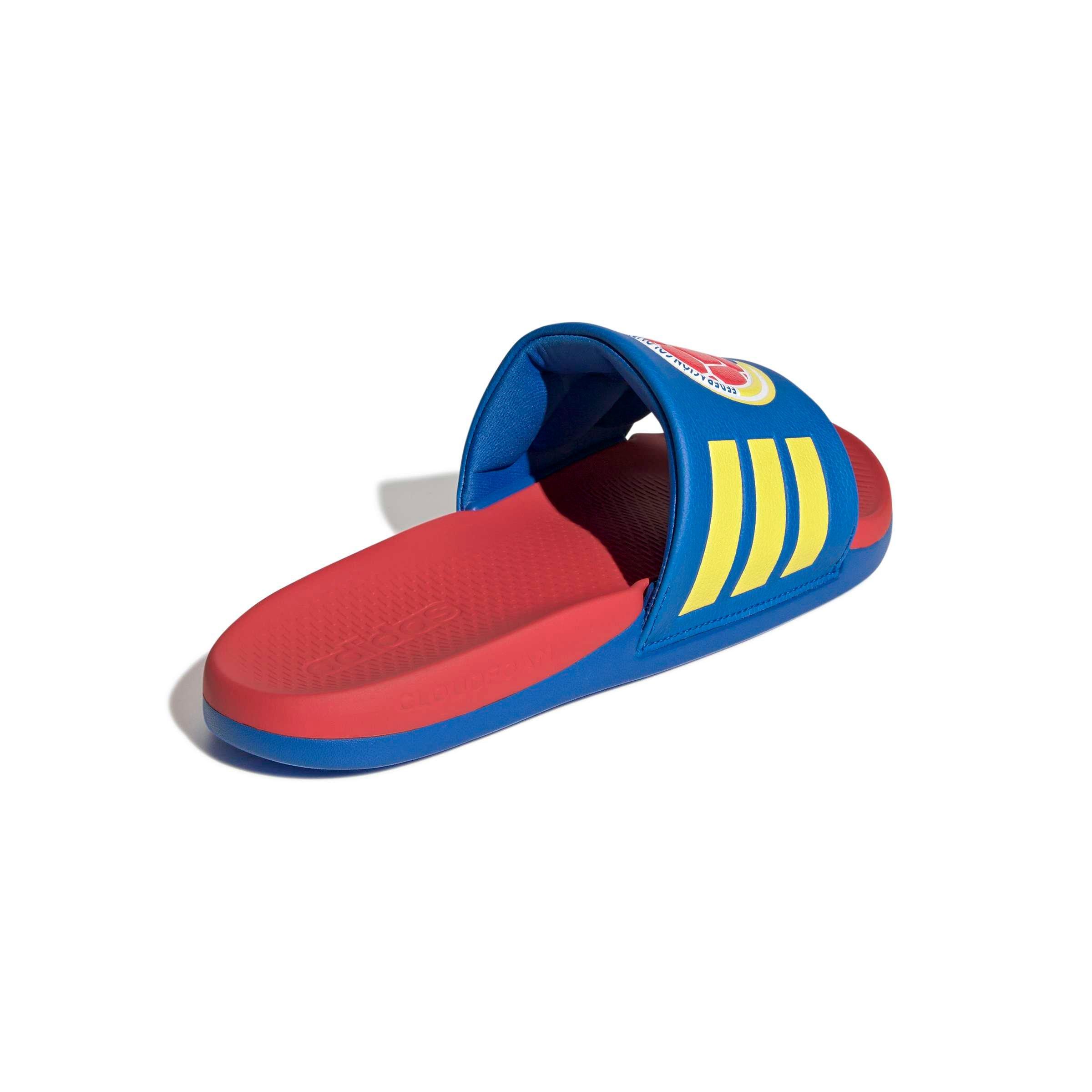 adidas Adilette Comfort 2.0 Colombia "Glory Blue/Semi Lucid Red/Impact Yellow" Men's Slide - BLUE/RED/YELLOW Thumbnail View 4
