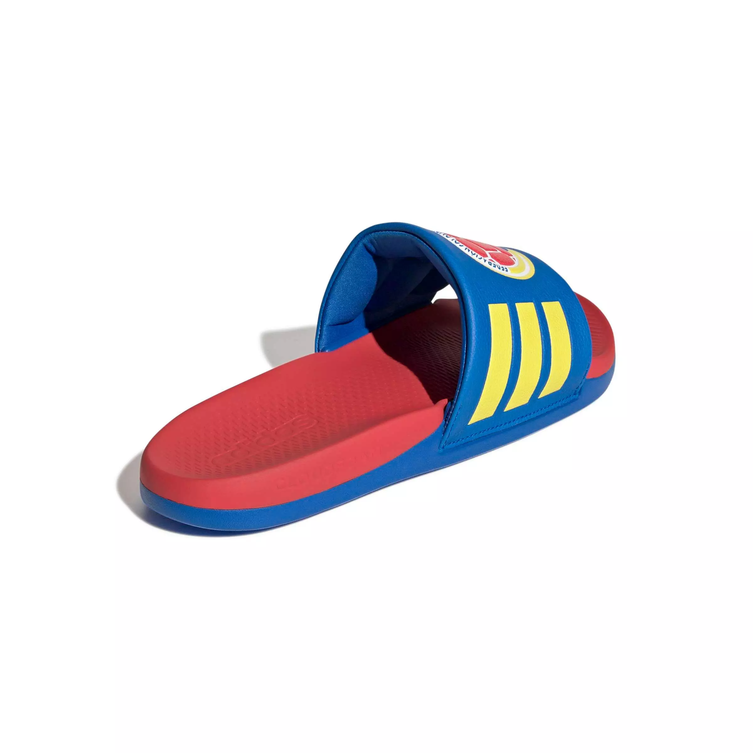 adidas Adilette Comfort 2.0 Colombia "Glory Blue/Semi Lucid Red/Impact Yellow" Men's Slide - BLUE/RED/YELLOW