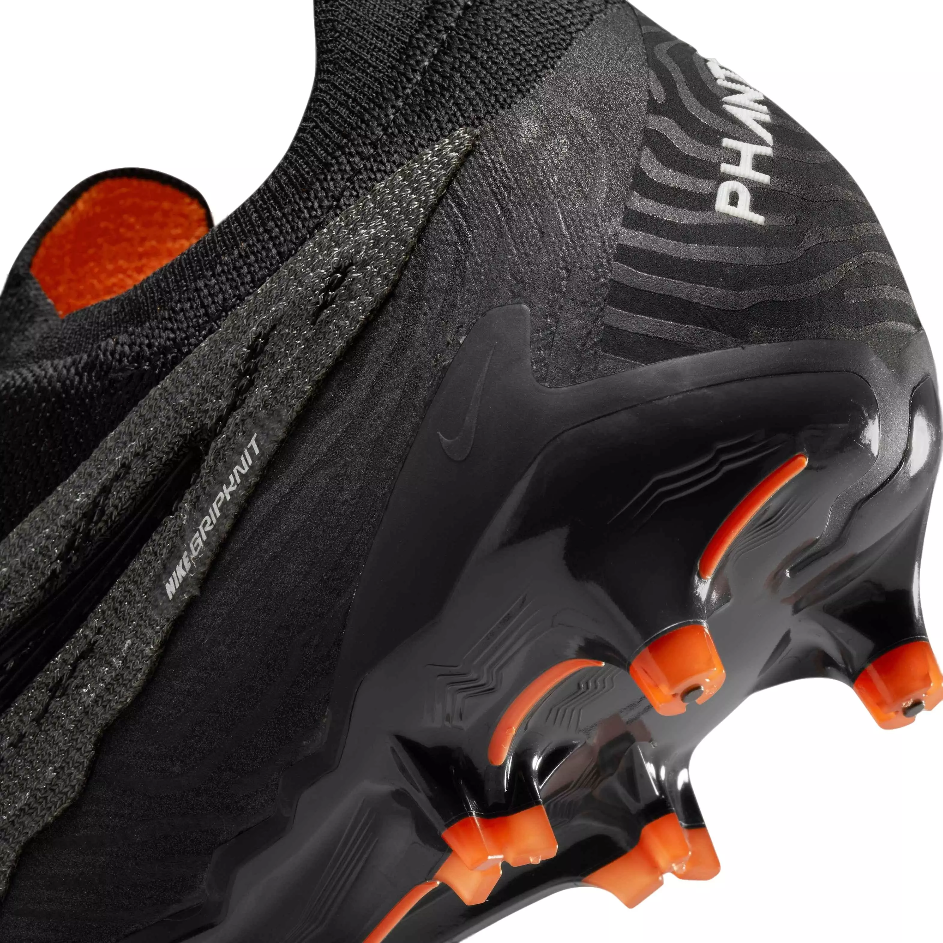 Nike Gripknit Phantom GX Elite FG "Black/Summit White/Dark Smoke Grey" Men's Soccer Cleat - BLACK/WHITE/DK GREY