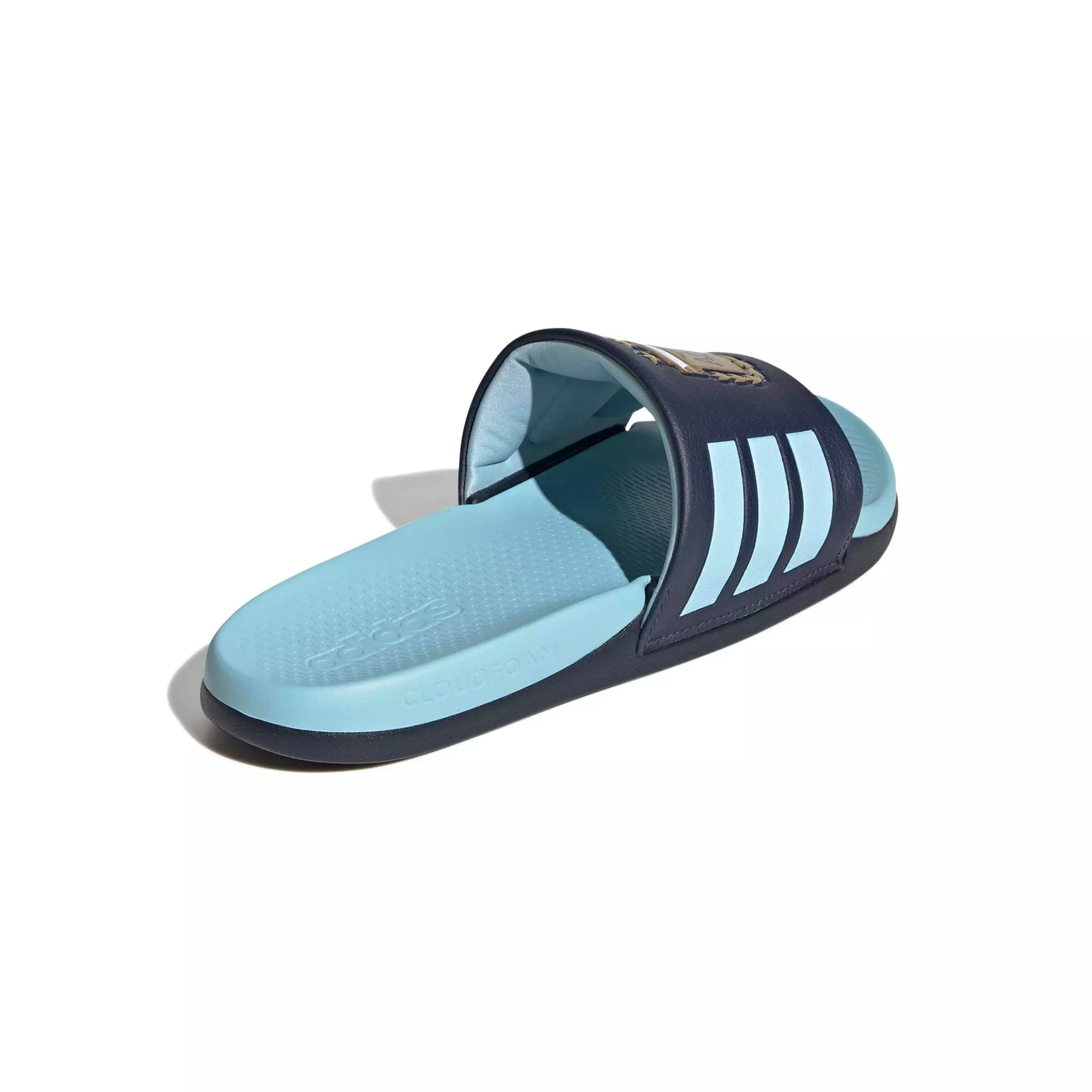 adidas Adilette Comfort 2.0 Argentina "Night Navy/Dark Football Gold/Icey Blue" Men's Slide - NAVY/DK GOLD/BLUE