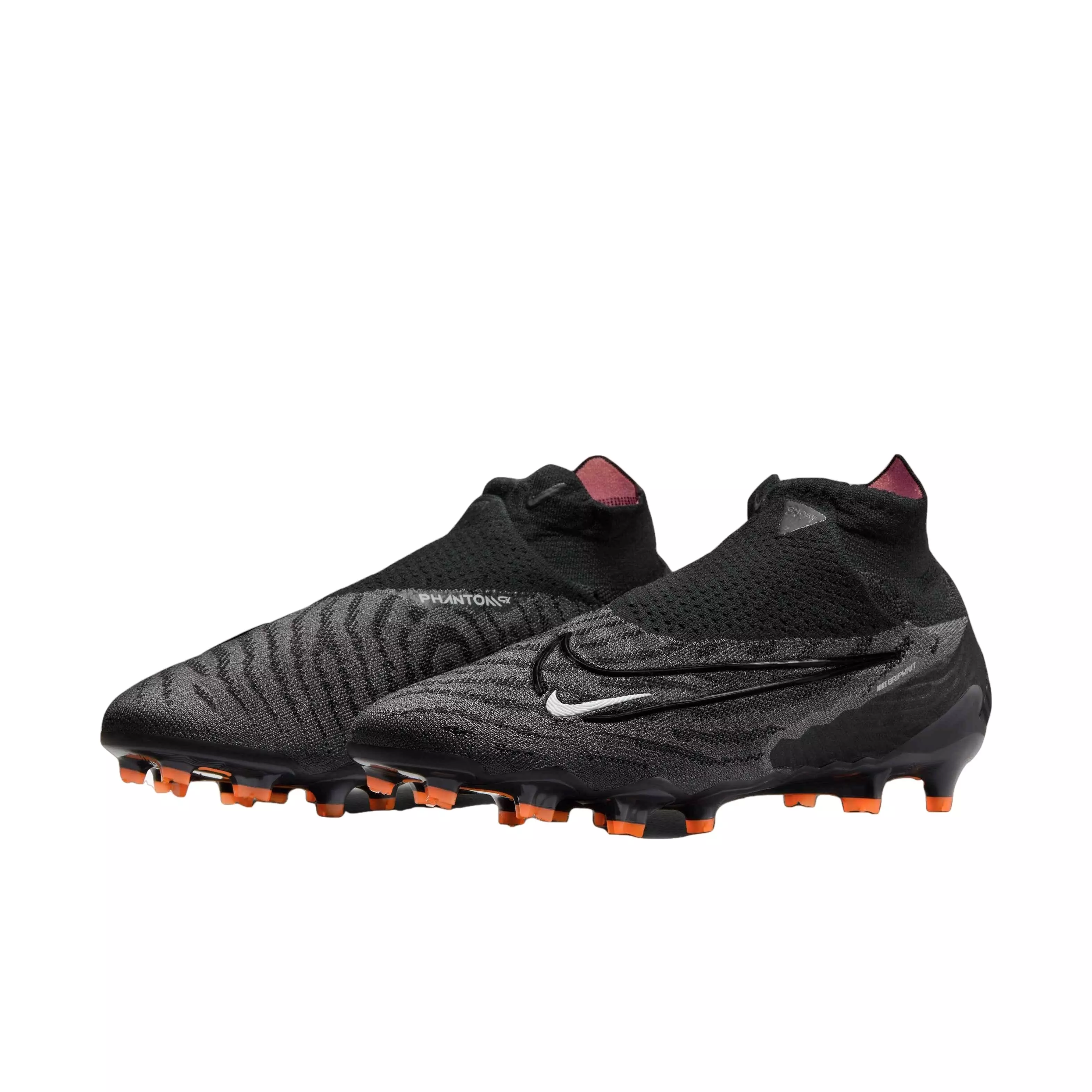 Nike Gripknit Phantom GX Elite Dynamic Fit FG "Black/Summit White/Smoke Grey" Men's Soccer Cleat - BLACK/WHITE/DK GREY