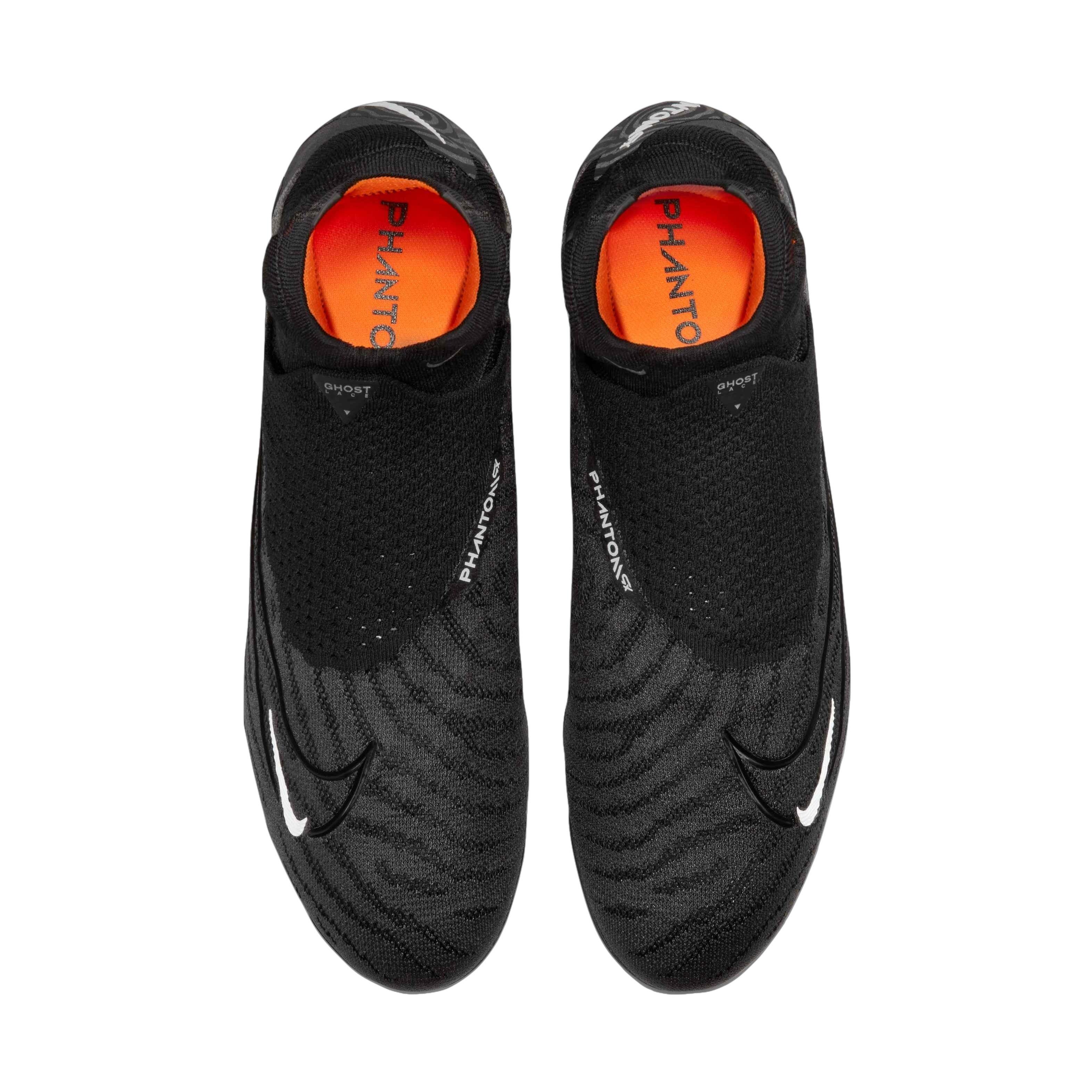 Nike Gripknit Phantom GX Elite Dynamic Fit FG "Black/Summit White/Smoke Grey" Men's Soccer Cleat - BLACK/WHITE/DK GREY Thumbnail View 4