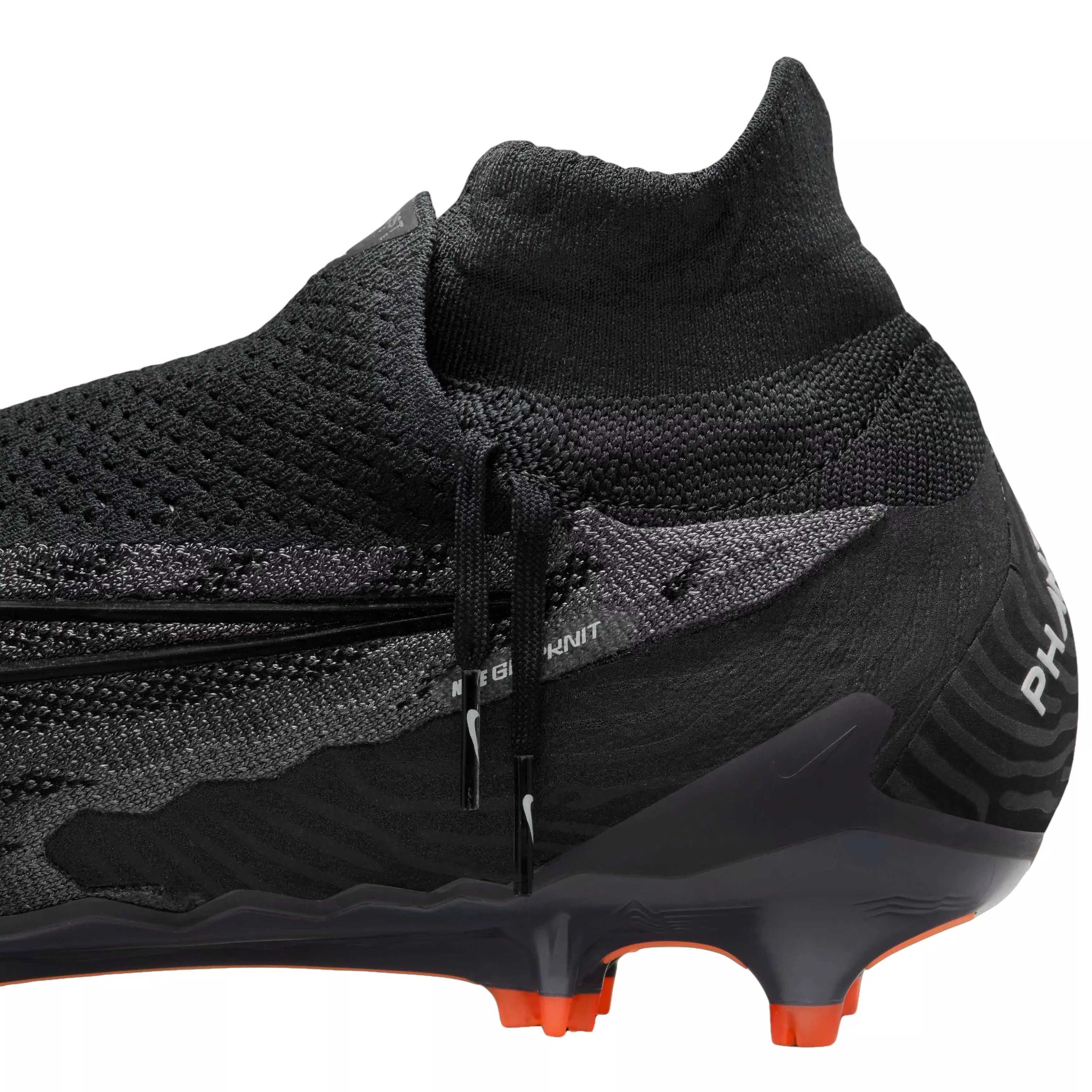 Nike Gripknit Phantom GX Elite Dynamic Fit FG "Black/Summit White/Smoke Grey" Men's Soccer Cleat - BLACK/WHITE/DK GREY