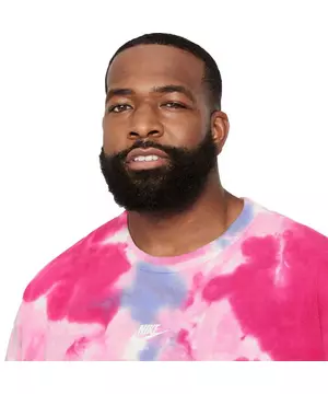 Nike Men's Sportswear Pink Tie-Dye T-Shirt - Hibbett
