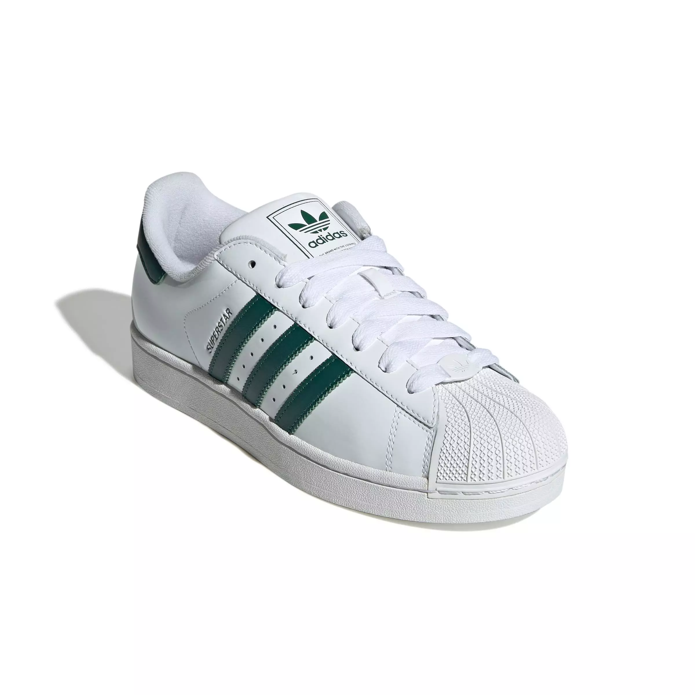 adidas Originals Superstar II "Ftwr White/Collegiate Green/Ftwr White" Unisex Shoe - WHITE/GREEN/WHITE