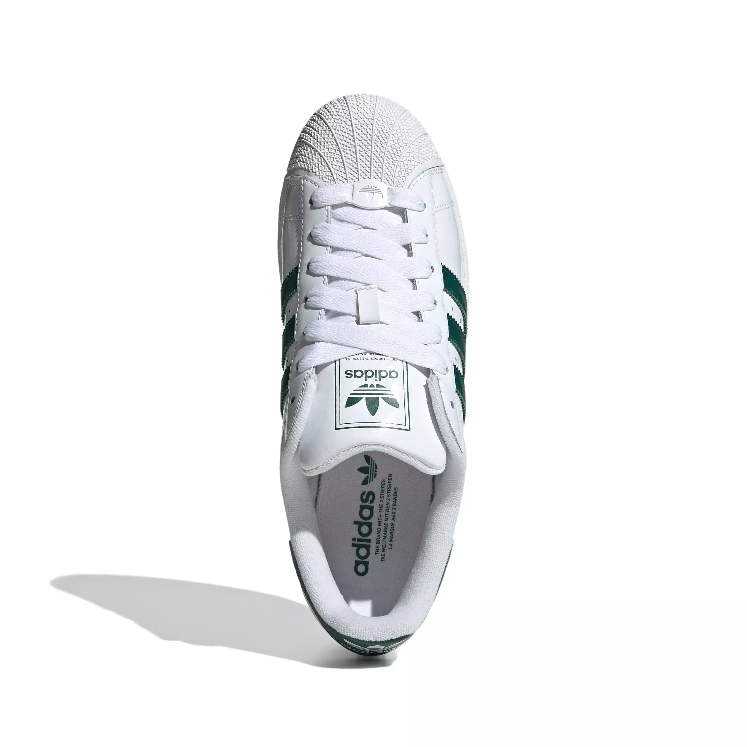 adidas Originals Superstar II "Ftwr White/Collegiate Green/Ftwr White" Unisex Shoe - WHITE/GREEN/WHITE
