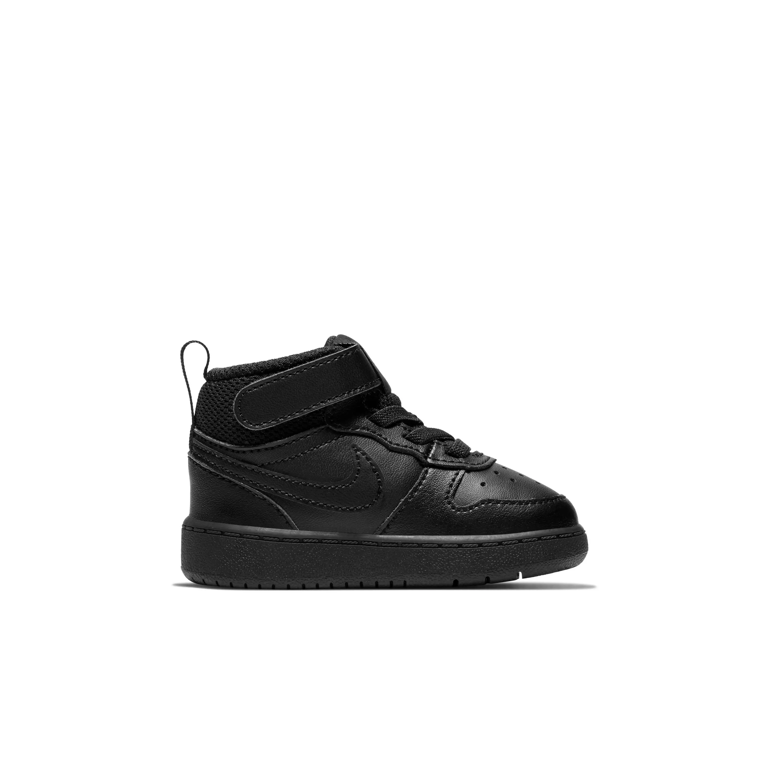 Nike Court Borough Mid 2 "Black/Black" Toddler Boys' Shoe - BLACK