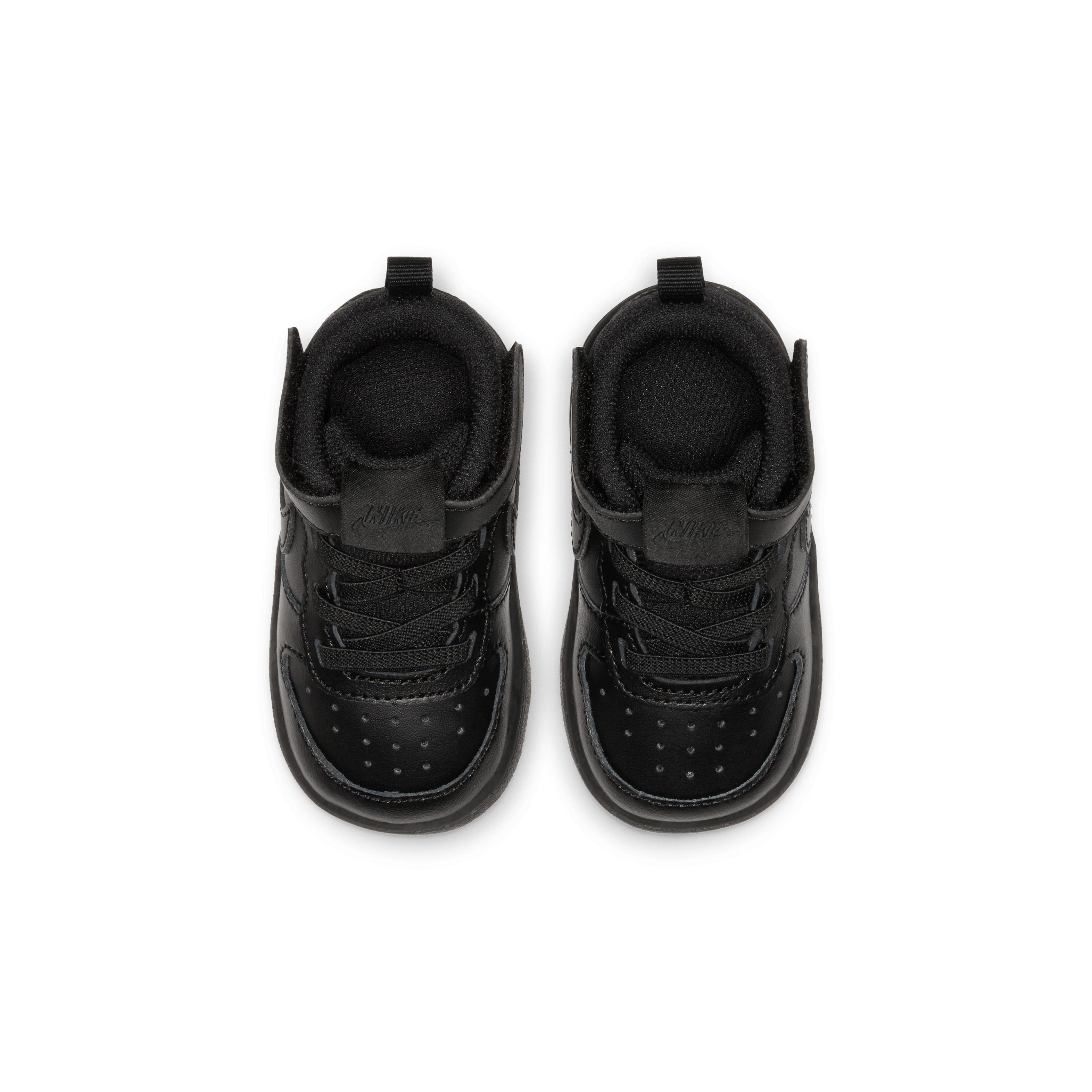 Nike Court Borough Mid 2 Toddler Boys' "Black/Black" Shoe