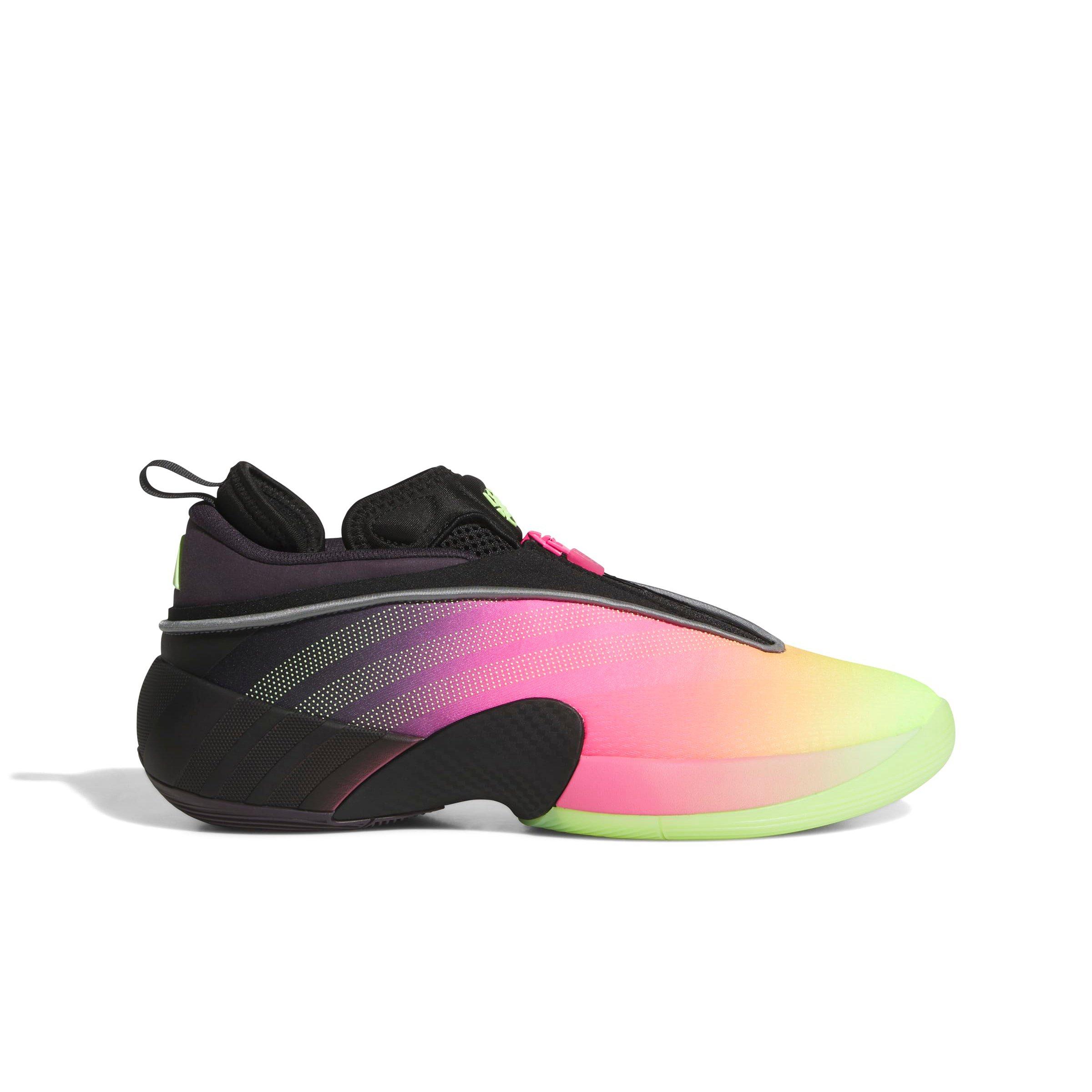 adidas D.O.N. Issue 7 "Aurora Black/Lucid Pink/Hi-Res Yellow" Unisex Basketball Shoe - BLACK/PINK/YELLOW Thumbnail View 1