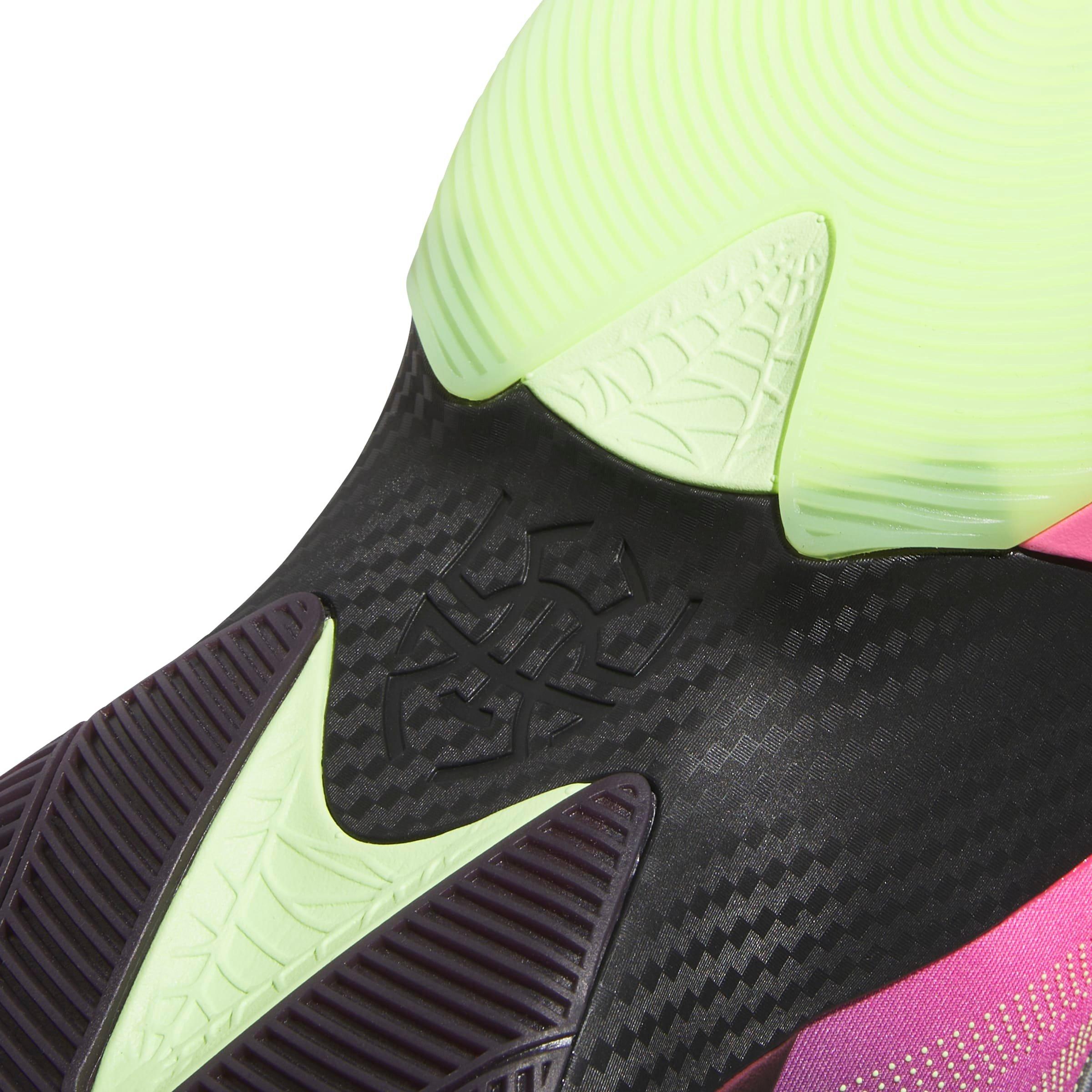 adidas D.O.N. Issue 7 "Aurora Black/Lucid Pink/Hi-Res Yellow" Unisex Basketball Shoe - BLACK/PINK/YELLOW Thumbnail View 8