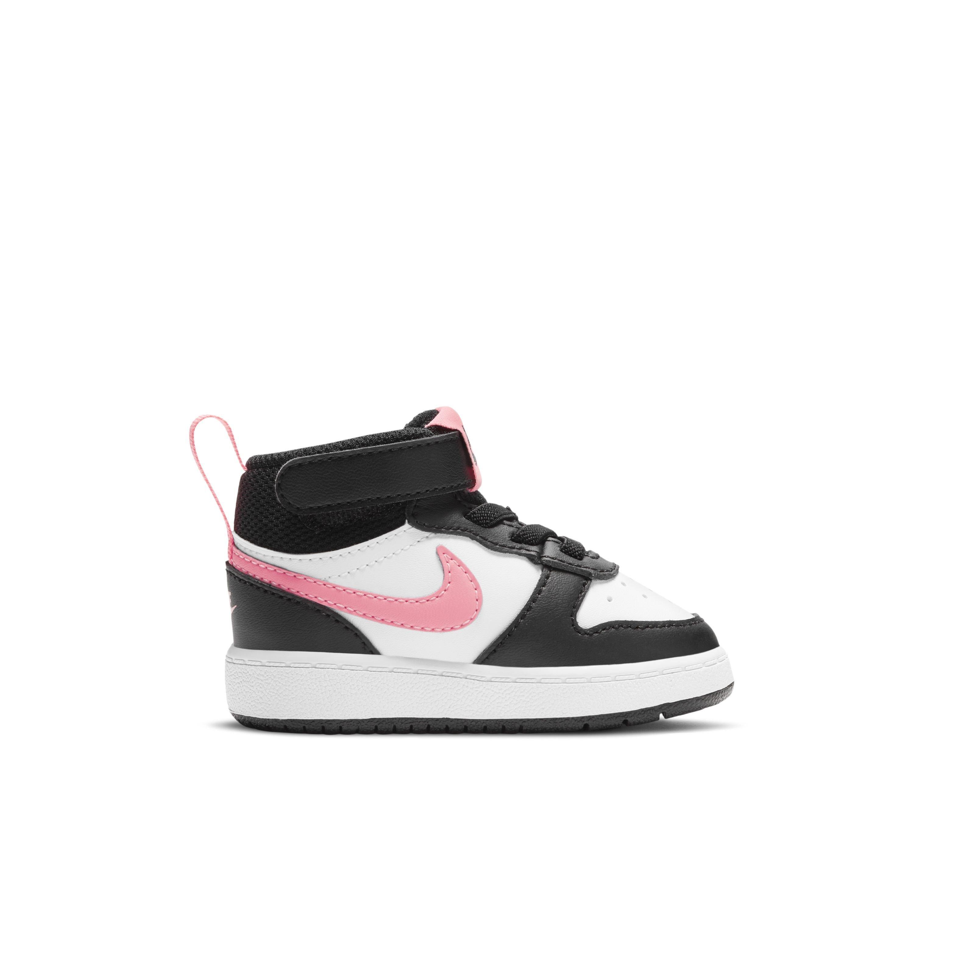Nike Court Borough Mid 2 Black Pink Toddler Boys Shoe Hibbett City Gear