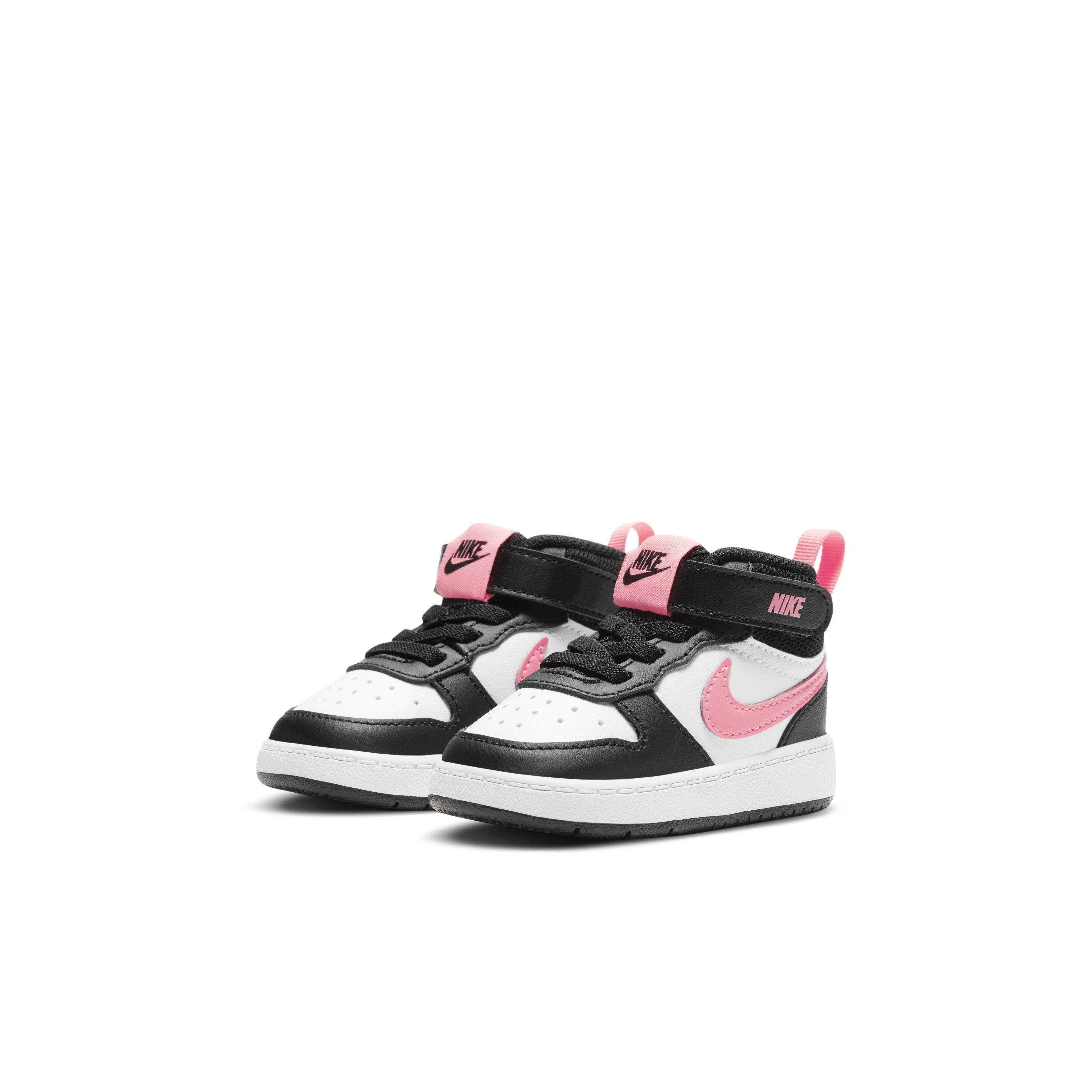 Nike Court Borough Mid 2 Black Pink Toddler Boys Shoe Hibbett City Gear
