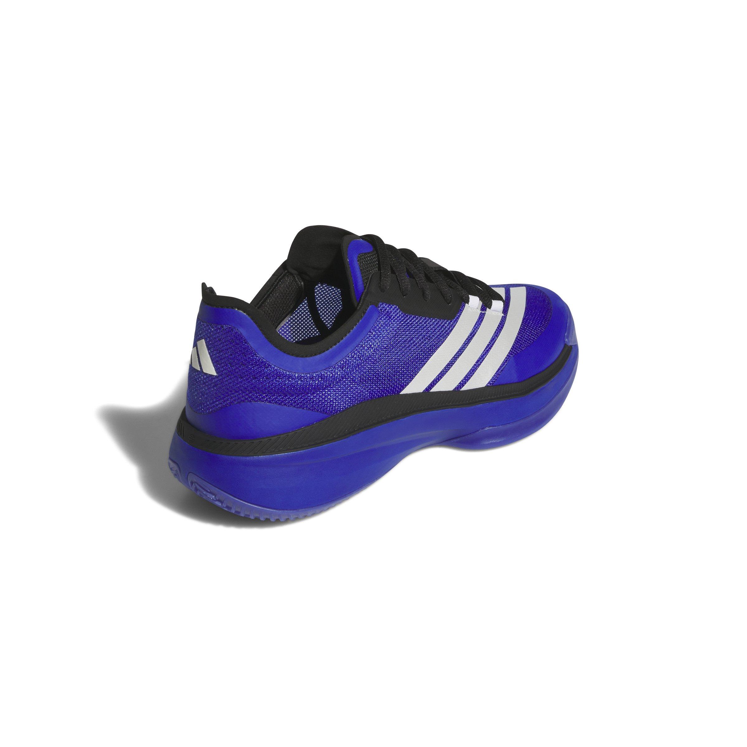 adidas Adizero Select 2.0 Low "Lucid Blue/Core Black/Zero Metallic" Unisex Basketball Shoe - BLUE/BLACK/ZERO Thumbnail View 4