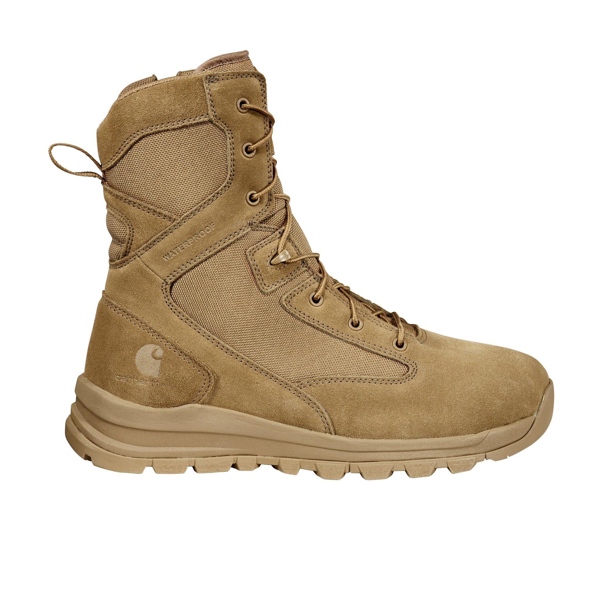 Carhartt Gilmore Waterproof 8" Side Zip "Klondike Khaki" Men's Wide Hiker Boot - KHAKI Thumbnail View 1